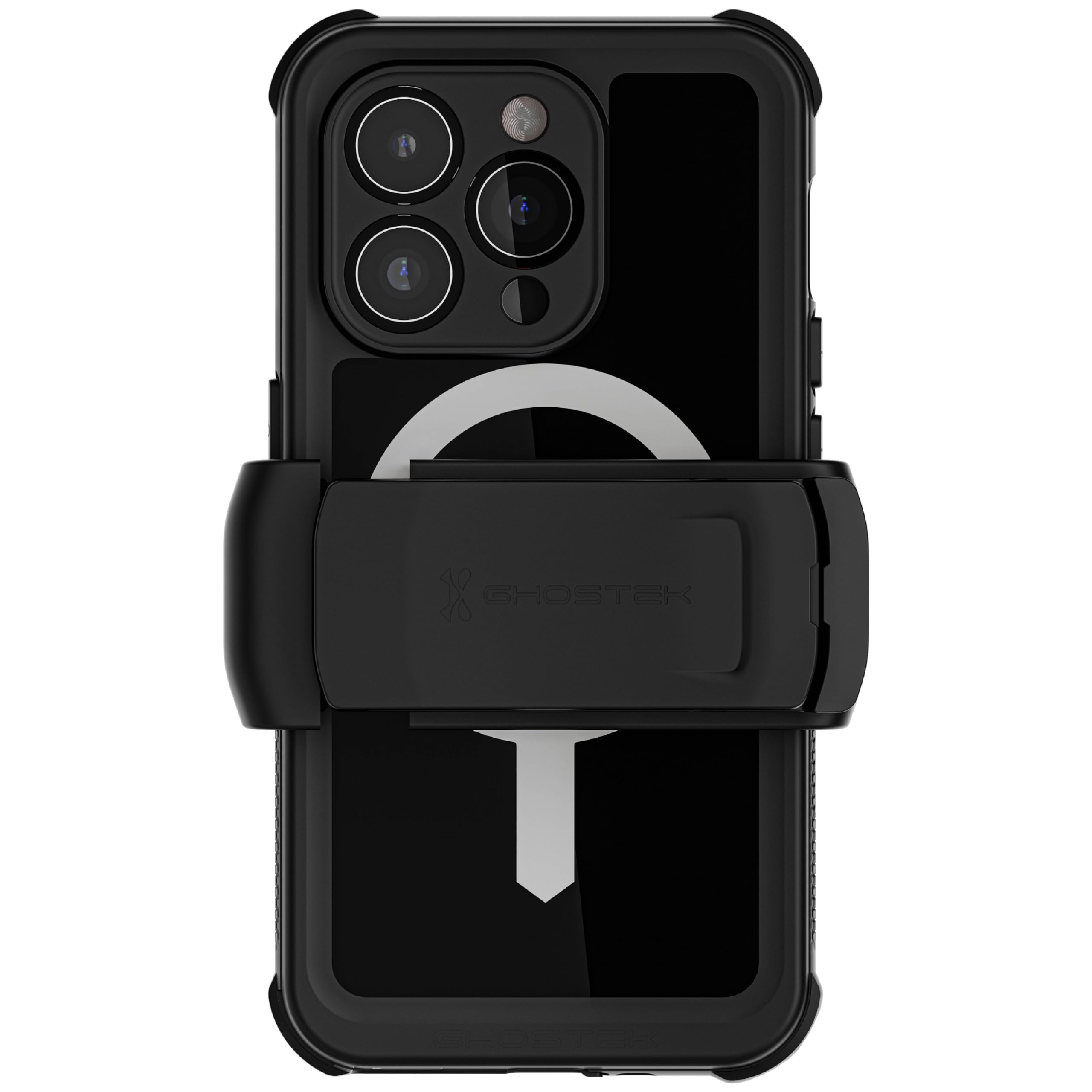 Ghostek Nautical iPhone 15 Pro Waterproof Case with Holster Clip - Screen & Camera Protector, MagSafe Compatible, Heavy Duty Pro