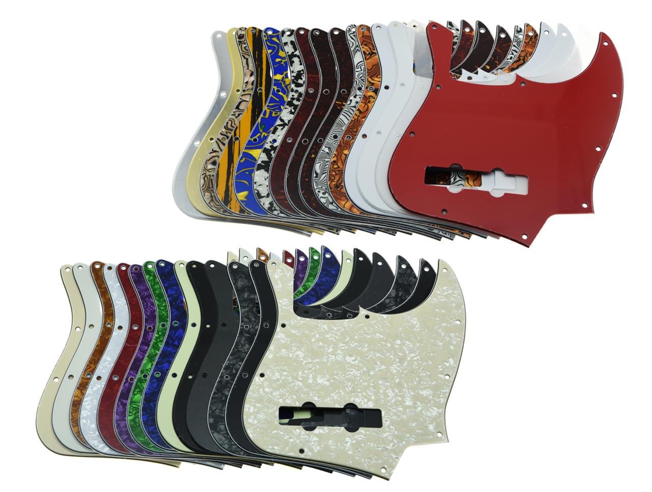 Kaish 4 String J Bass Style Pickguard Bass Pick Guard Scratch Plate For Usa/Mexico Jazz J Bass Silver Mirror