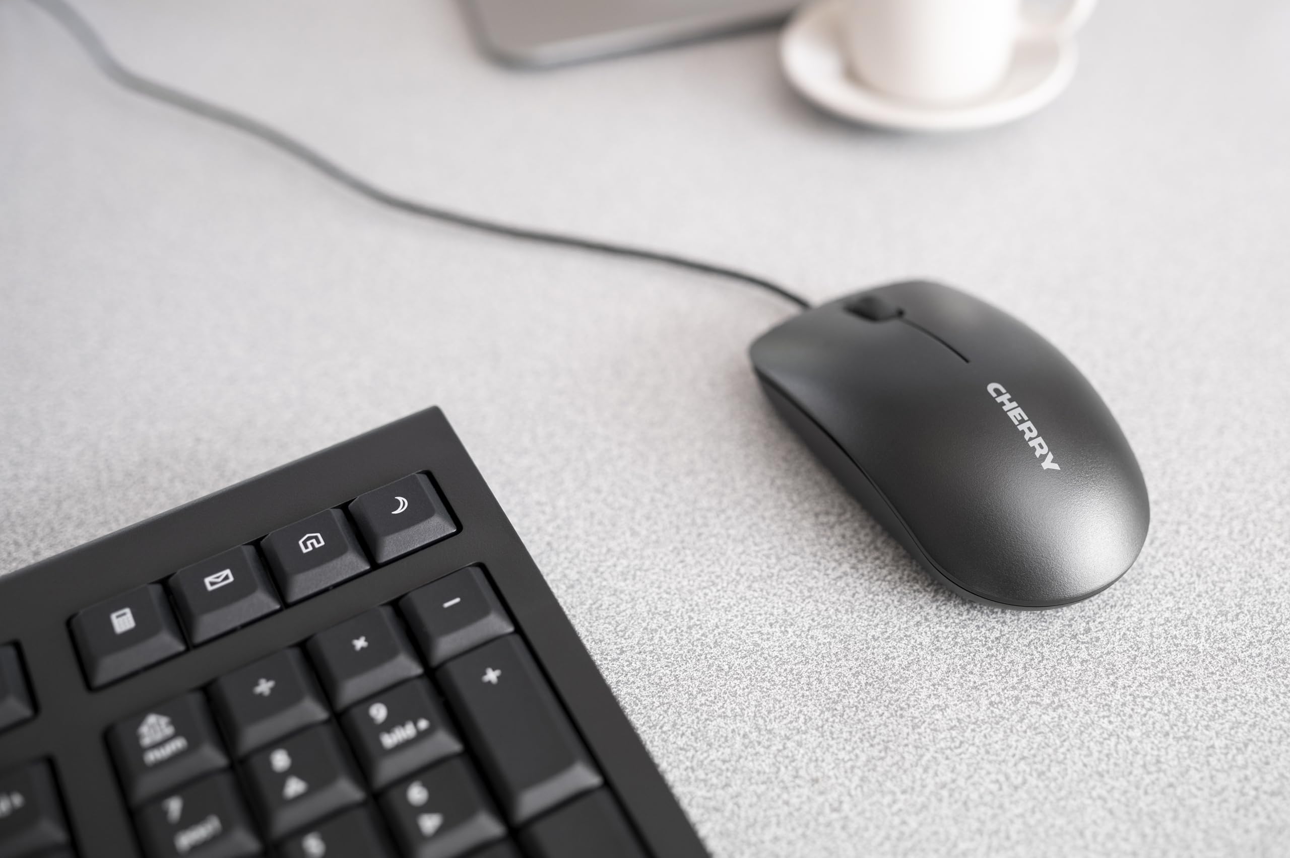 Cherry Corded Mouse. Simple Durable And Reliable Office Mouse. 3 Button With Scroll Wheel. Usb Plug N Play. Mc 1000