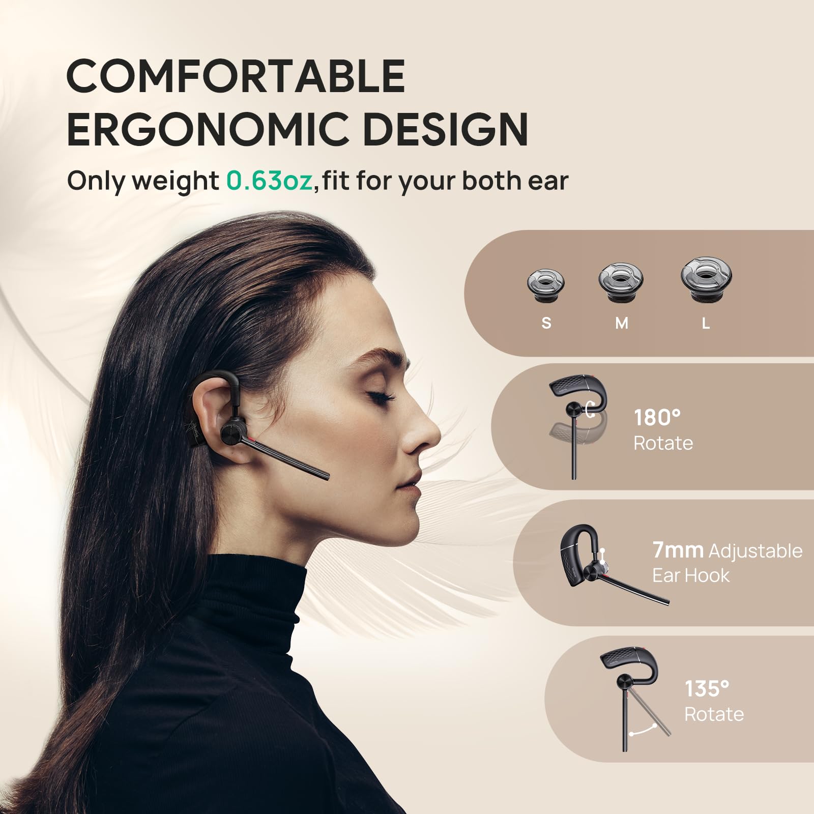 Yealink Bh71 Pro Bluetooth Headset With Usb Dongle, Teams Certified, 4 Noise Cancelling Microphone, Fit For Computer Laptops, Wi