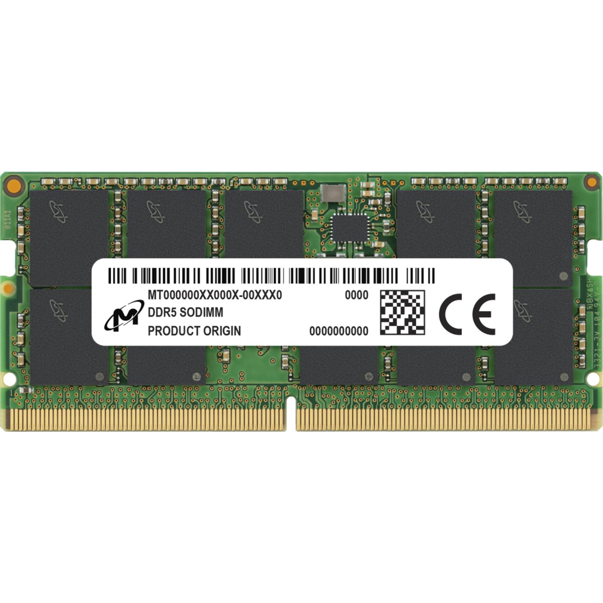 Micron 32Gb Ddr5-4800 Ecc Sodimm 2Rx8 Cl40