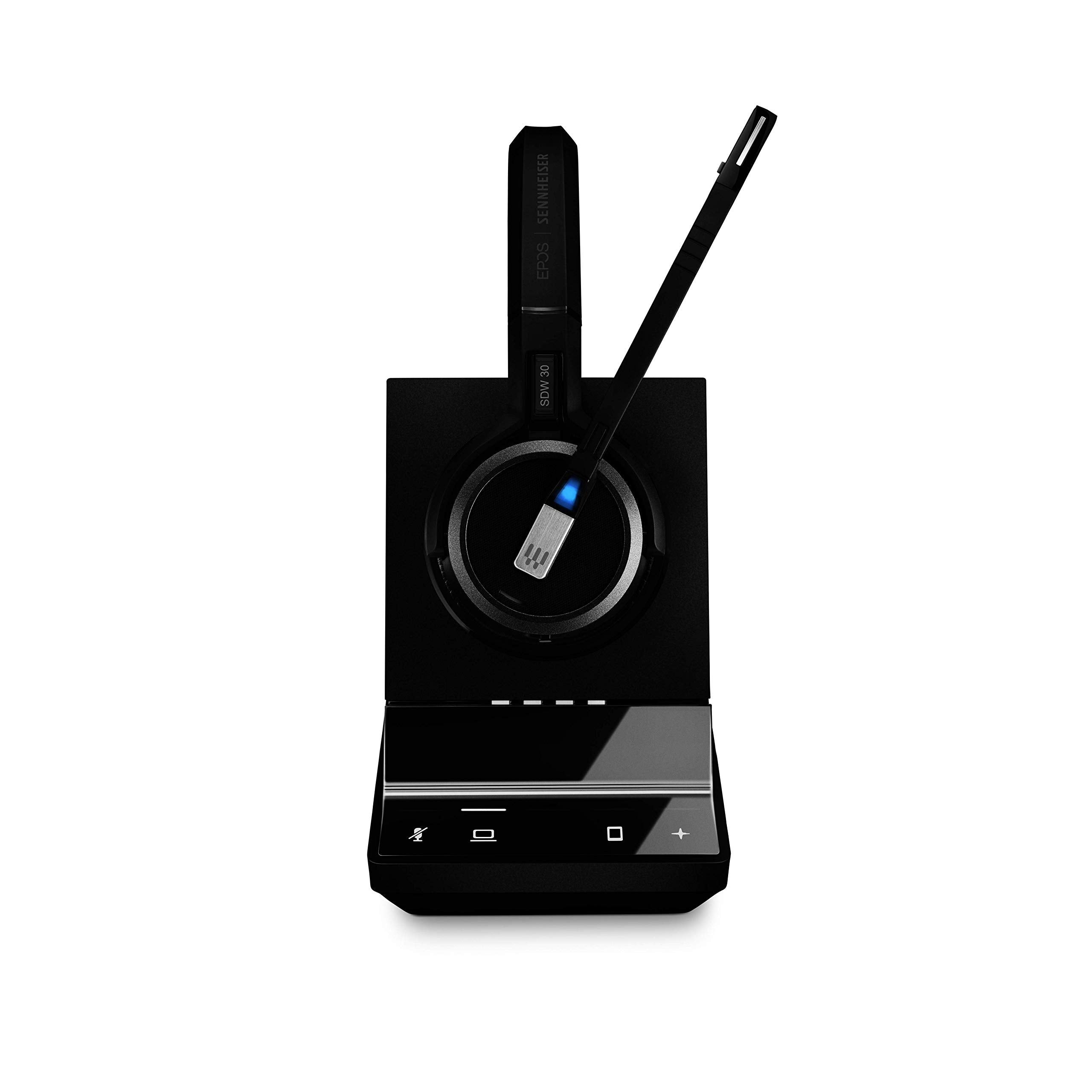 Sennheiser Sdw 5033 (506584)   Single Sided (Monaural) Wireless Dect Headset For Pc/Softphone Connection Dual Microphone Ultra N