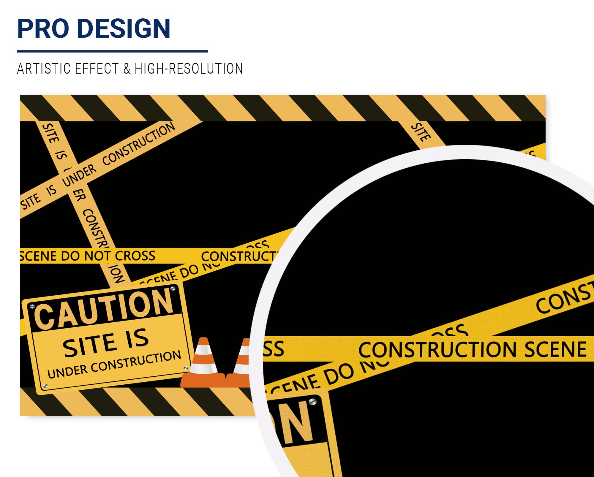 Allenjoy Under Construction Site Banner Backdrop For Boys Birthday Party Dump Truck Digger Zone Photography Decoration Supplies