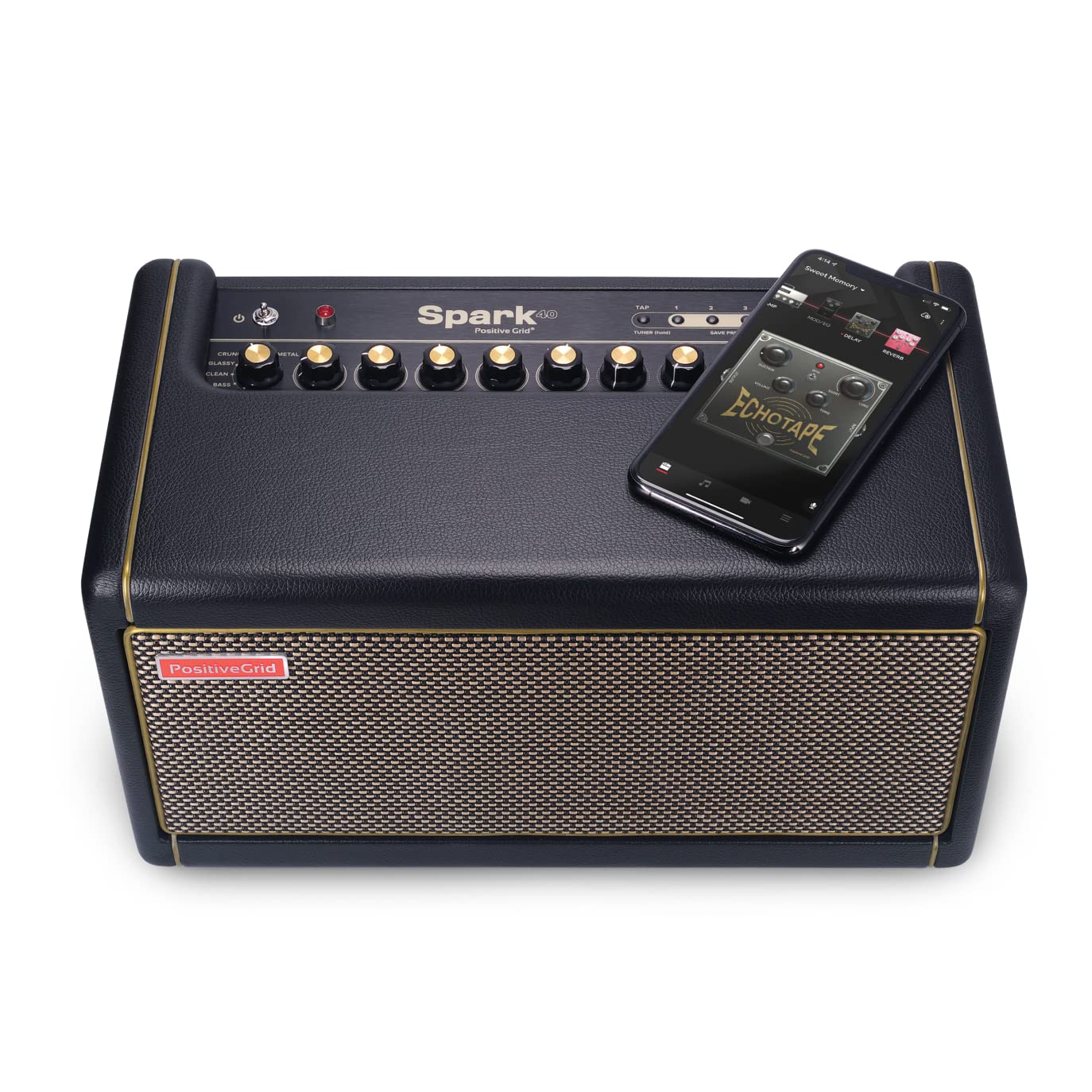 Positive Grid Spark 40 Watt Combo Practice Guitar Amplifier Electric Bass And Acoustic Guitar Amp With Spark Mobile App