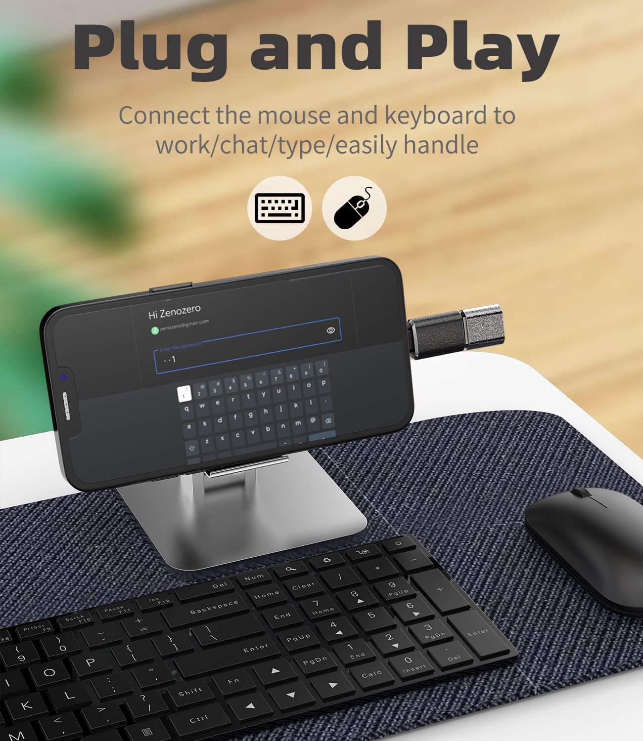 Iphone Otg Adapter(2Pack)Usb Female To Lightning Male Dongle For 14 13 11 12 Pro Max Xr X Xs 8 7 Se Plus Camera Card Reader Usb