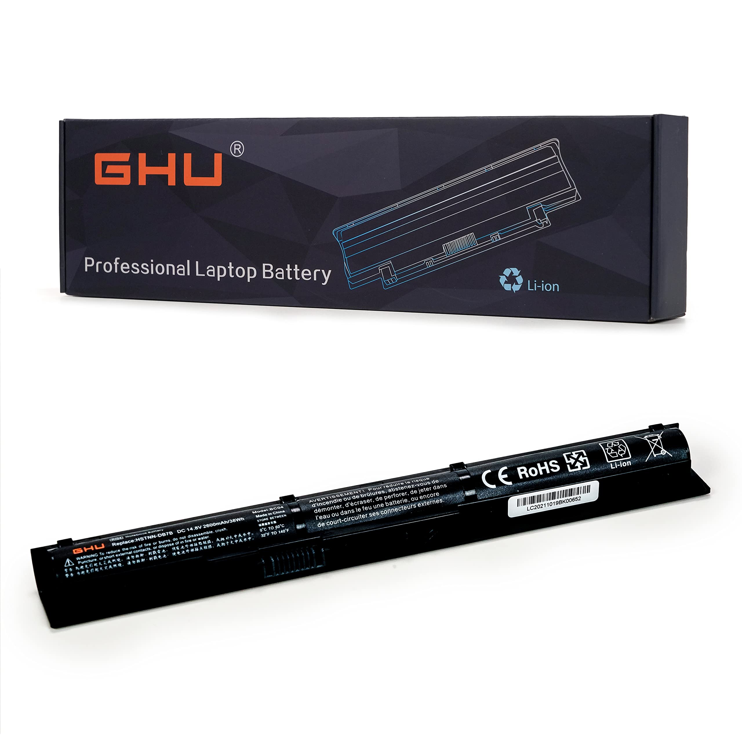 Ghu New 38 Wh 2600 Mah Battery For Ri04 Ri04Xl Ri06Xl 805294 001 Battery Compatible With Hp Probook 450 G3 455 G3 470 G3 Series
