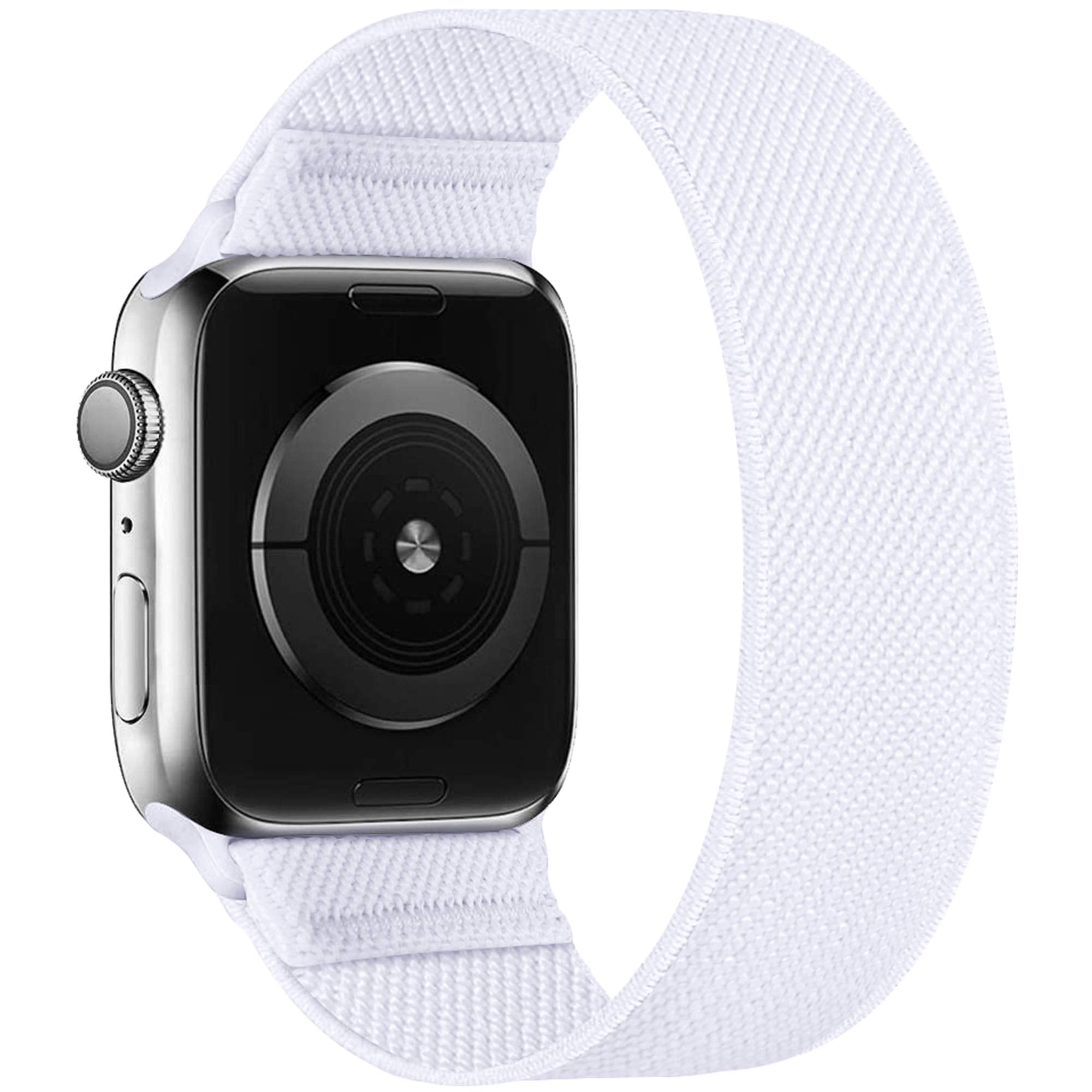 Enjiner Stretchy Nylon Solo Loop Bands Compatible With Apple Watch 38Mm 40Mm 41Mm 42Mm 44Mm 45Mm Iwatch Series 7 6 Se 5 4 3 2 1