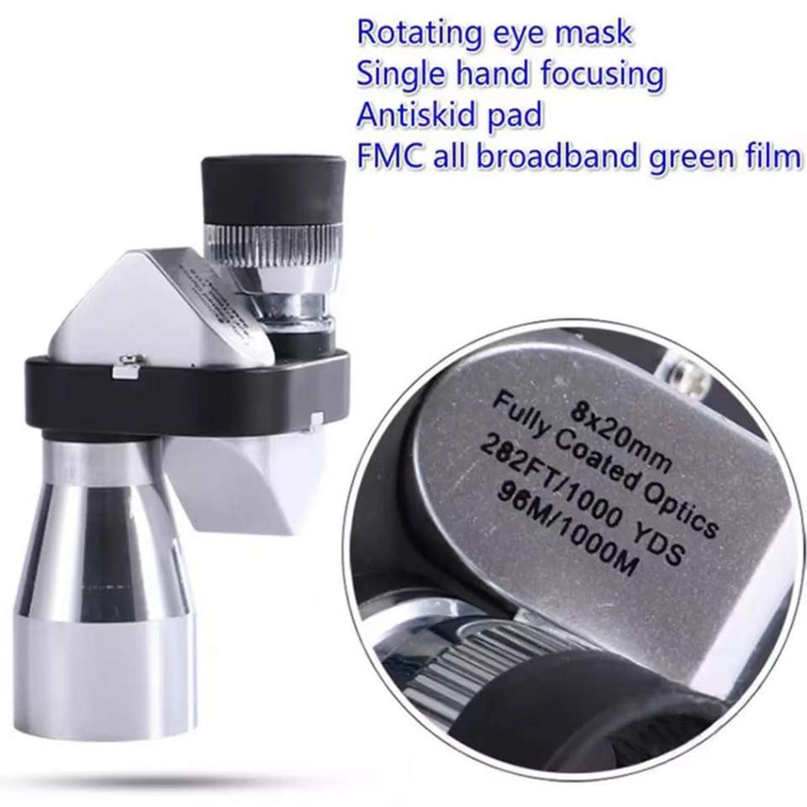 Aotuha Compact Monocular Telescope For Adults, Portable Handheld Mini Monocular With Smartphone Adapter, Perfect For Bird Watchi