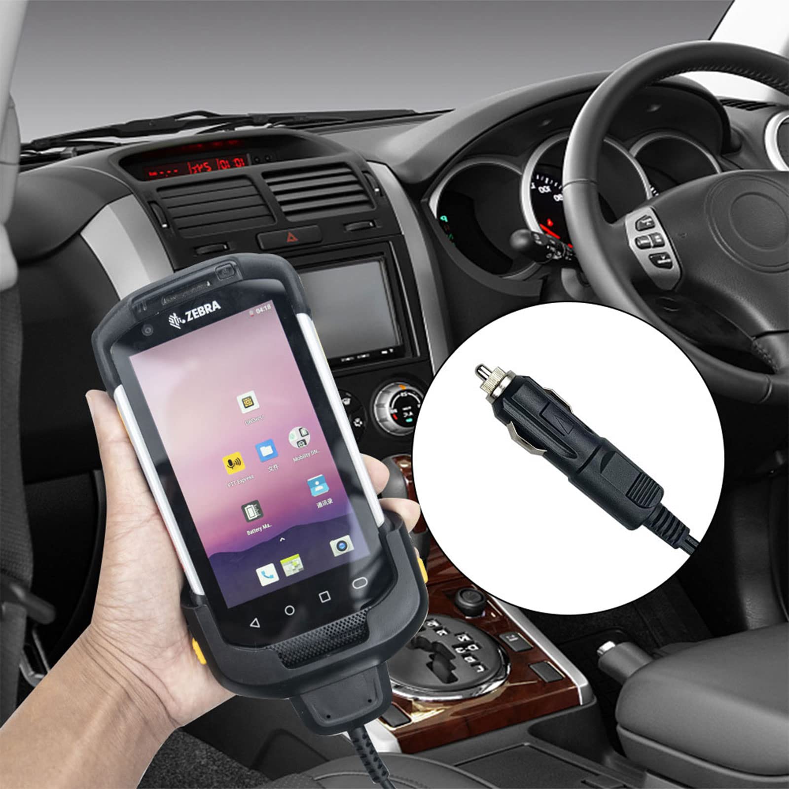 Vehicle Charger Cable For Tc70 Tc72 ,Car Charger Cable For Zebra Symbol Tc70X Tc77,Cbl Tc7X Usb1 01 Scanner Handheld Computer Pd