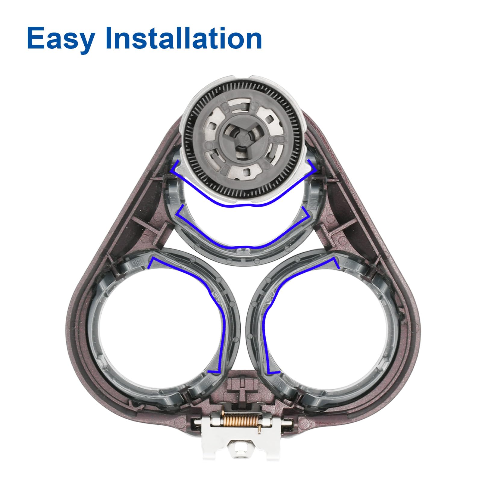 Sh50 Replacement Heads For Series 5000, Hq8 Heads Compatible With Aquatouch, Powertouch, Replacement Heads For Series 5000 Shave