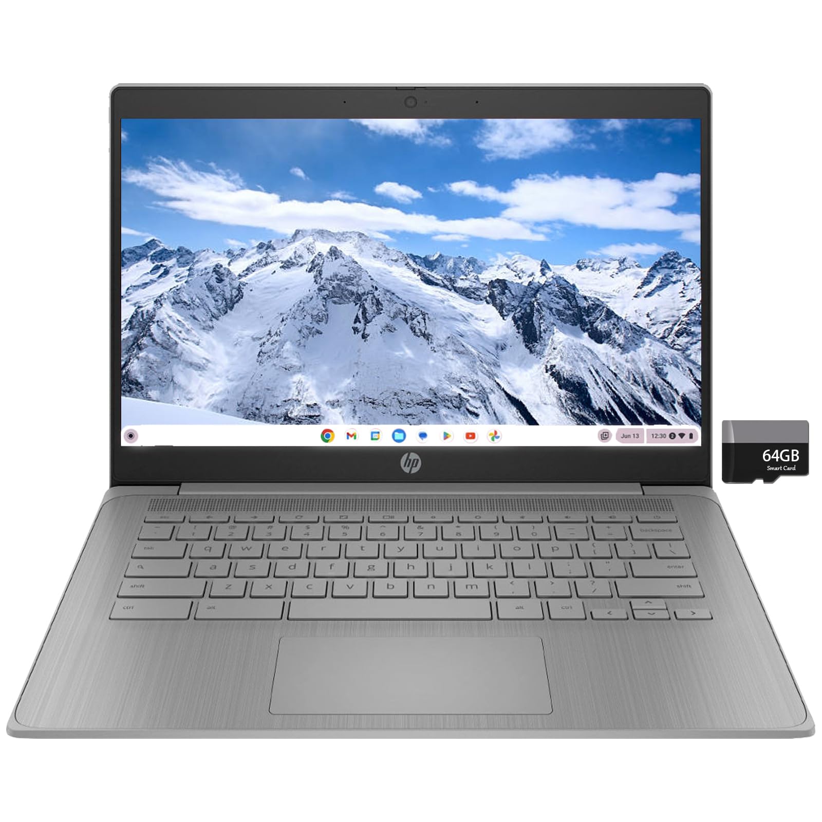 Hp Chromebook 14'' Hd Laptop Pc For College Students And Business, Chrome Os, Intel Celeron N4120 Processor, 4Gb Ram, 64Gb Stora