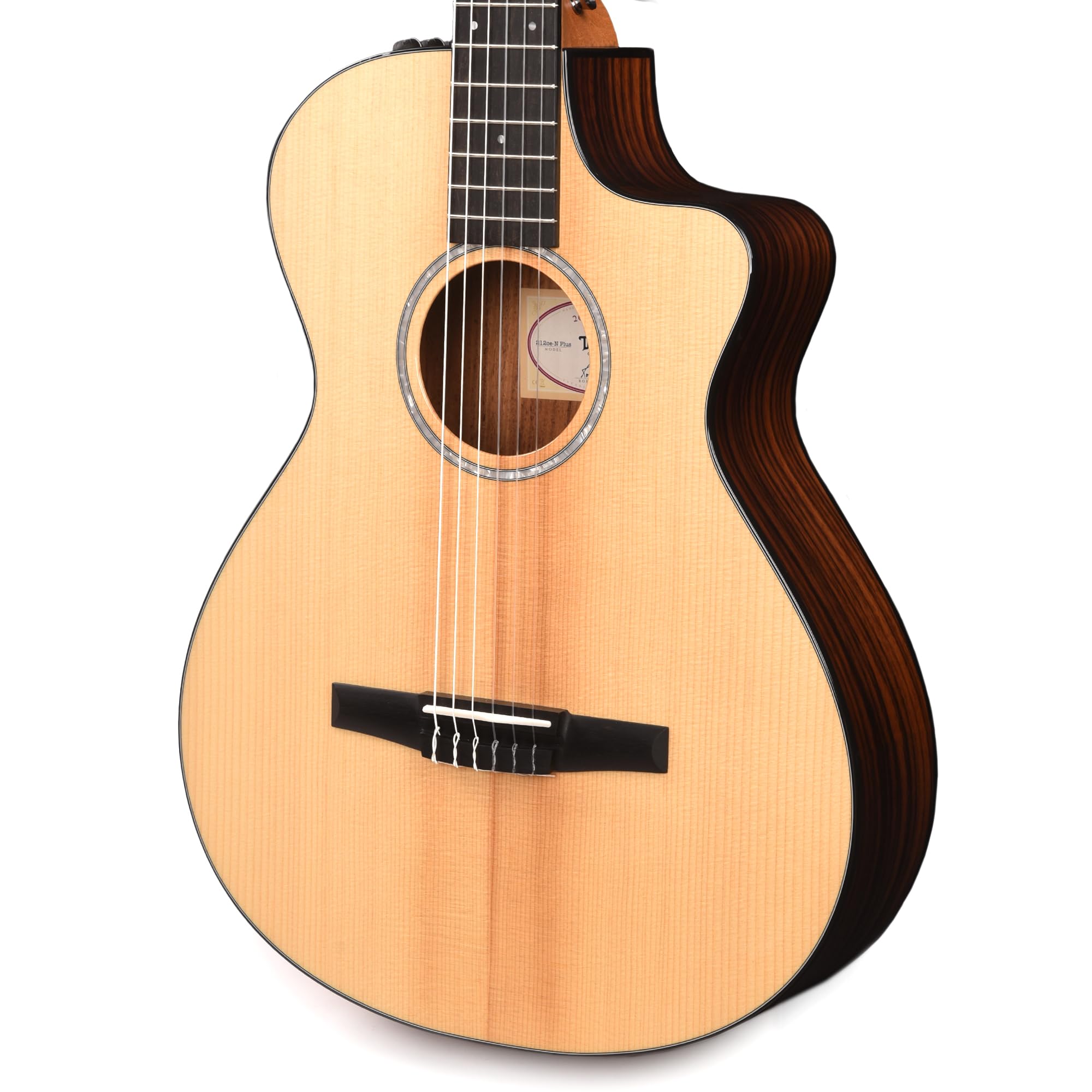 Taylor 212Ce-N Plus Grand Concert Acoustic-Electric Nylon-String Guitar - Natural