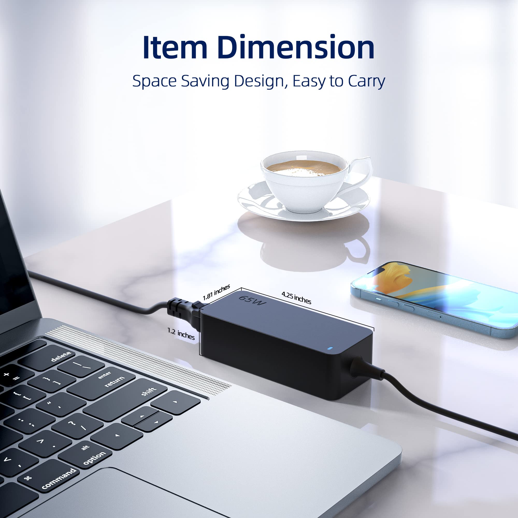 Usb C Laptop Charger Fit For Lenovo Yoga C740/730/730S/720/C630/C940/920/C930/S730 (With Ul Safety Certification)