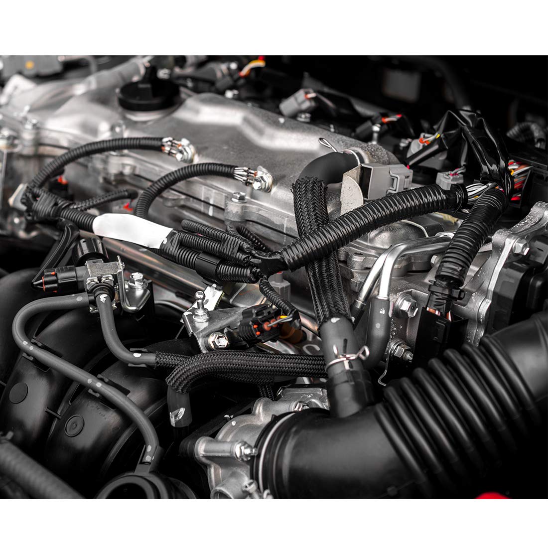 Uxcell Heat Shield Sleeve, 9.8Ft 7Mm High Temp Silicone Resin Fiberglass Sleeve White