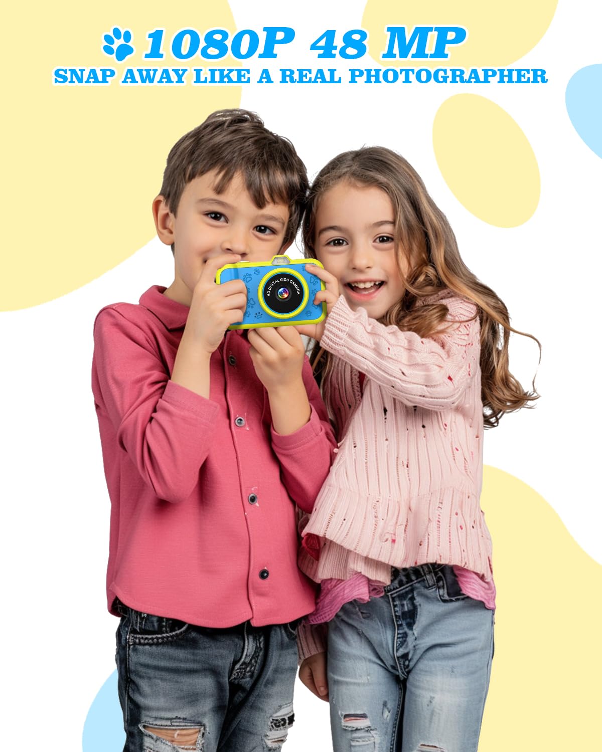 Kids Camera, Offers One Button Operation, Snaps Shots Digitally, Magnification Shot Mode Encourages Creativity, A Sleek And Stur