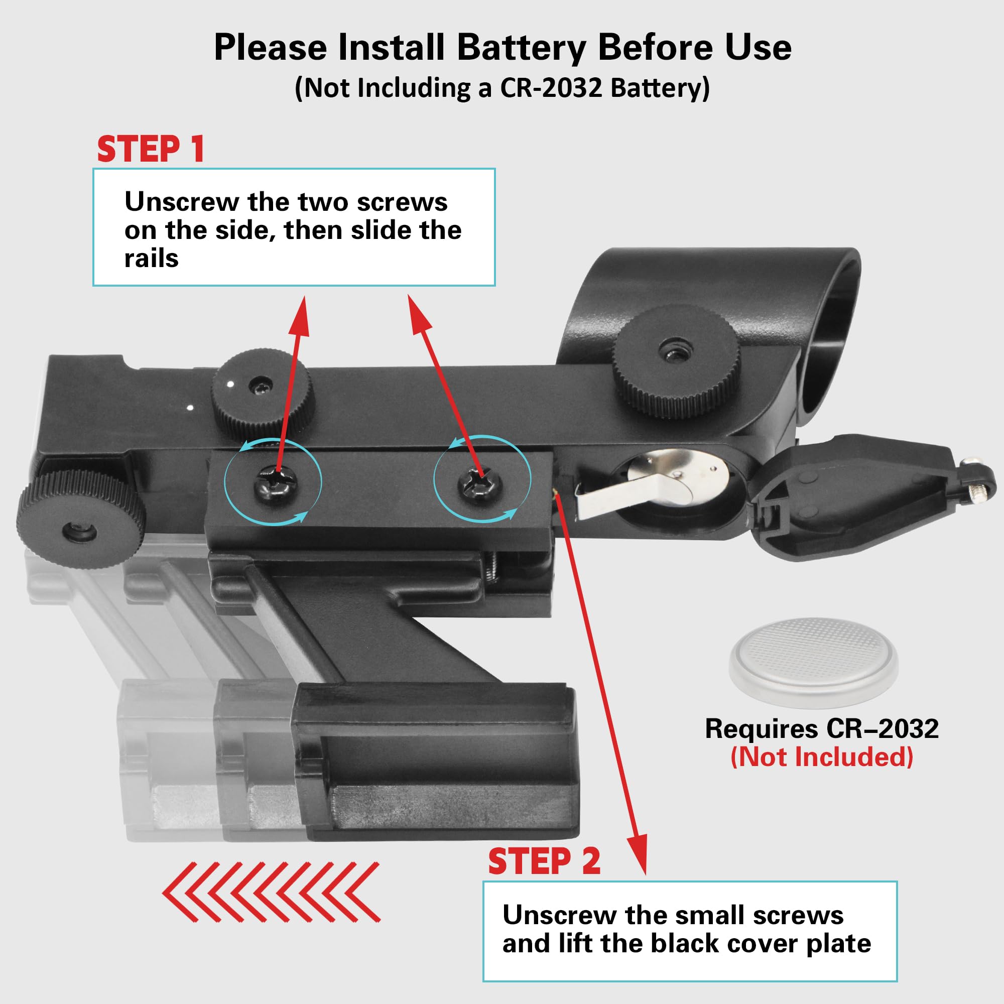 Tydeux Red Dot Finderscope   Star Pointer Viewfinder Astronomical Telescope Accessories With Slide In Bracket