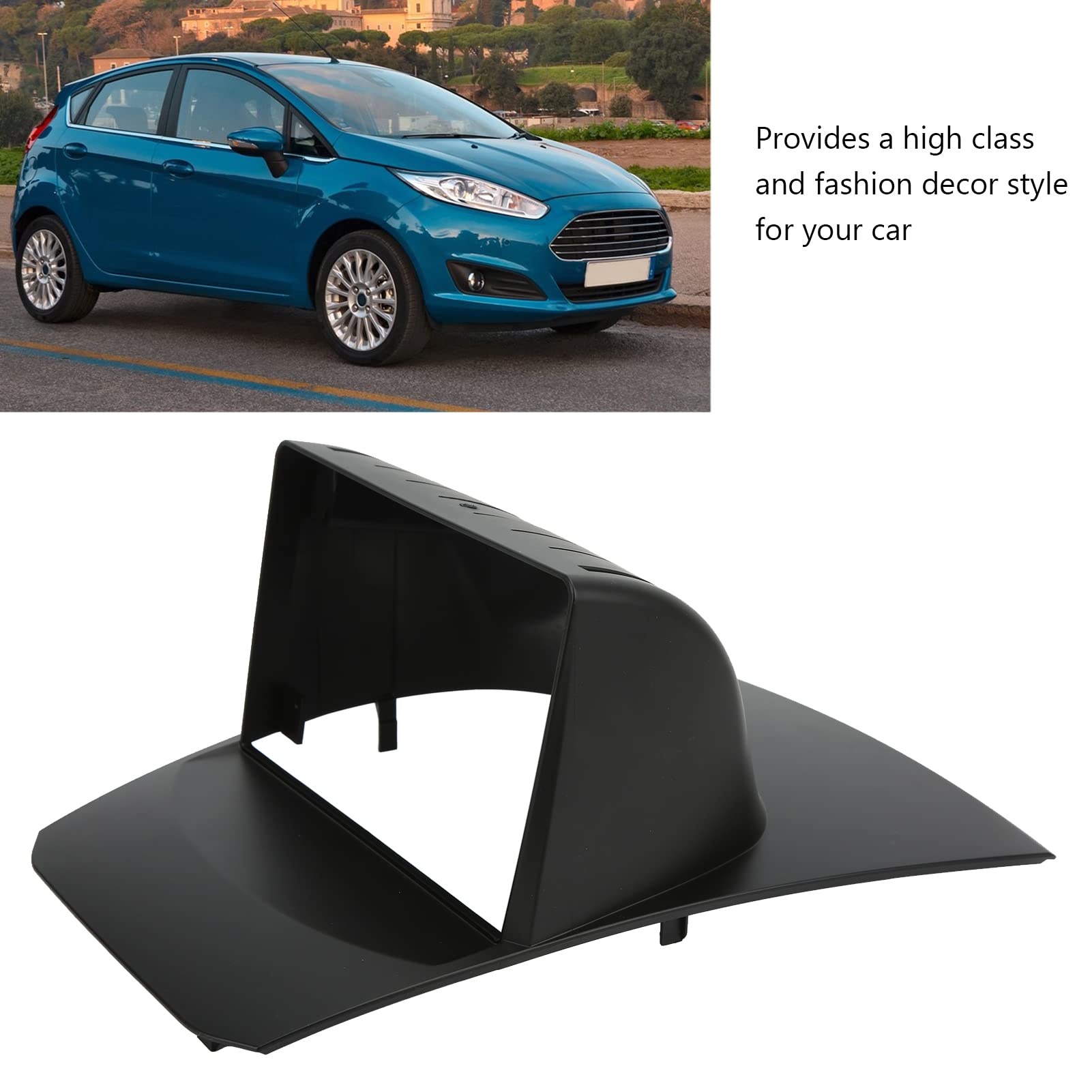 Dash Mount Trim Fit For Fiesta 2009 2014, 9In 2Din Dash Radio Stereo Fascia Navigation Frame Replacement