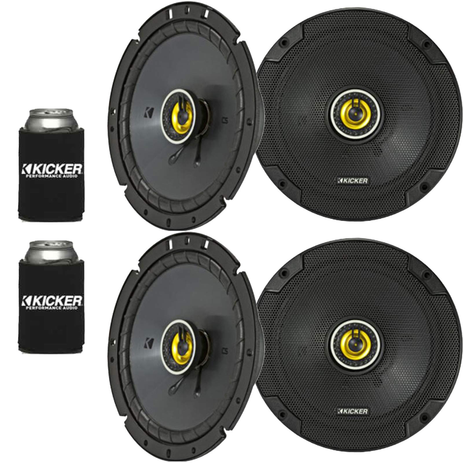 Kicker 46CSC674 - Two Pairs of CS-Series CSC67 6.75-Inch (165mm) Coaxial Speakers, 4-Ohm (2 Pairs)