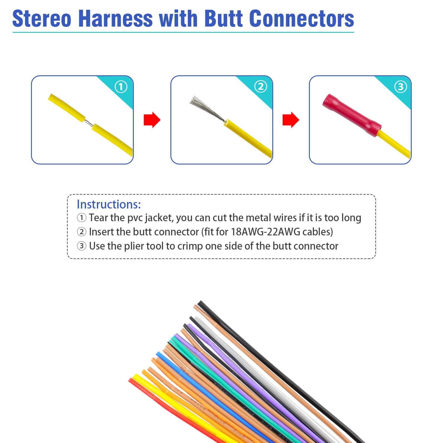 Jayubien Radio Wiring Harness 20Pin Female Connector Replacement For Toyota Lexus 2004 Up With Jbl Amplifier Car Stereo Wire Har