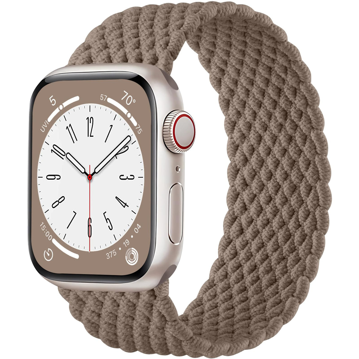 Zedoli Braided Solo Loop Compatible With Apple Watch Band Series 9 45Mm Band/Iwatch Band 44Mm 42Mm 49Mm , Adjustable Stretchy Ny