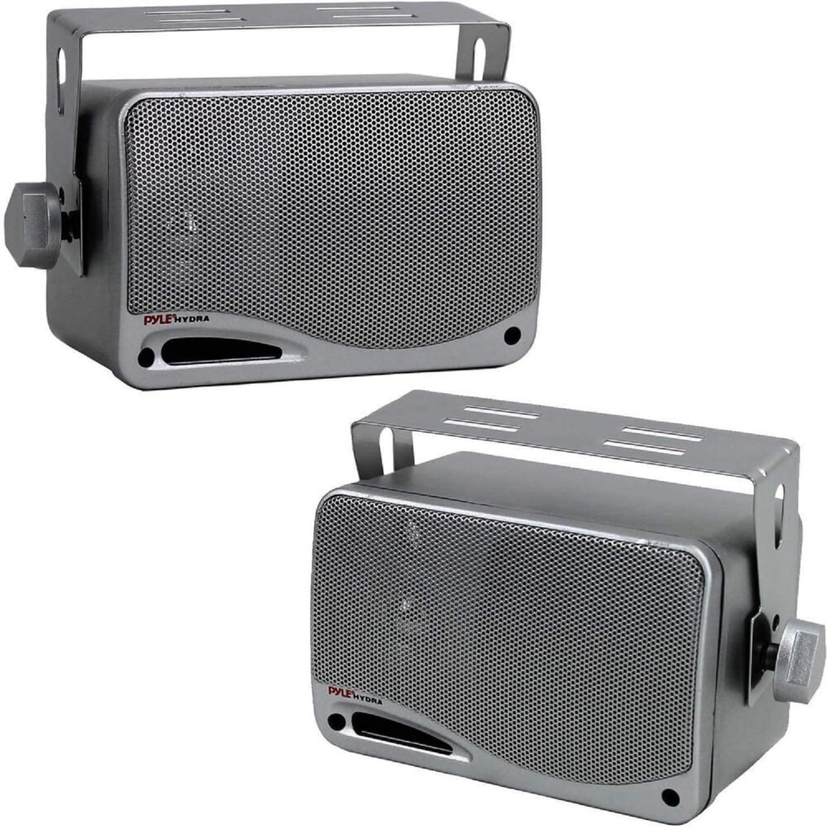 3 Way Weatherproof Outdoor Speaker Set   3.5 Inch 200W Pair Of Marine Grade Mount Speakers   In A Heavy Duty Abs Enclosure Grill