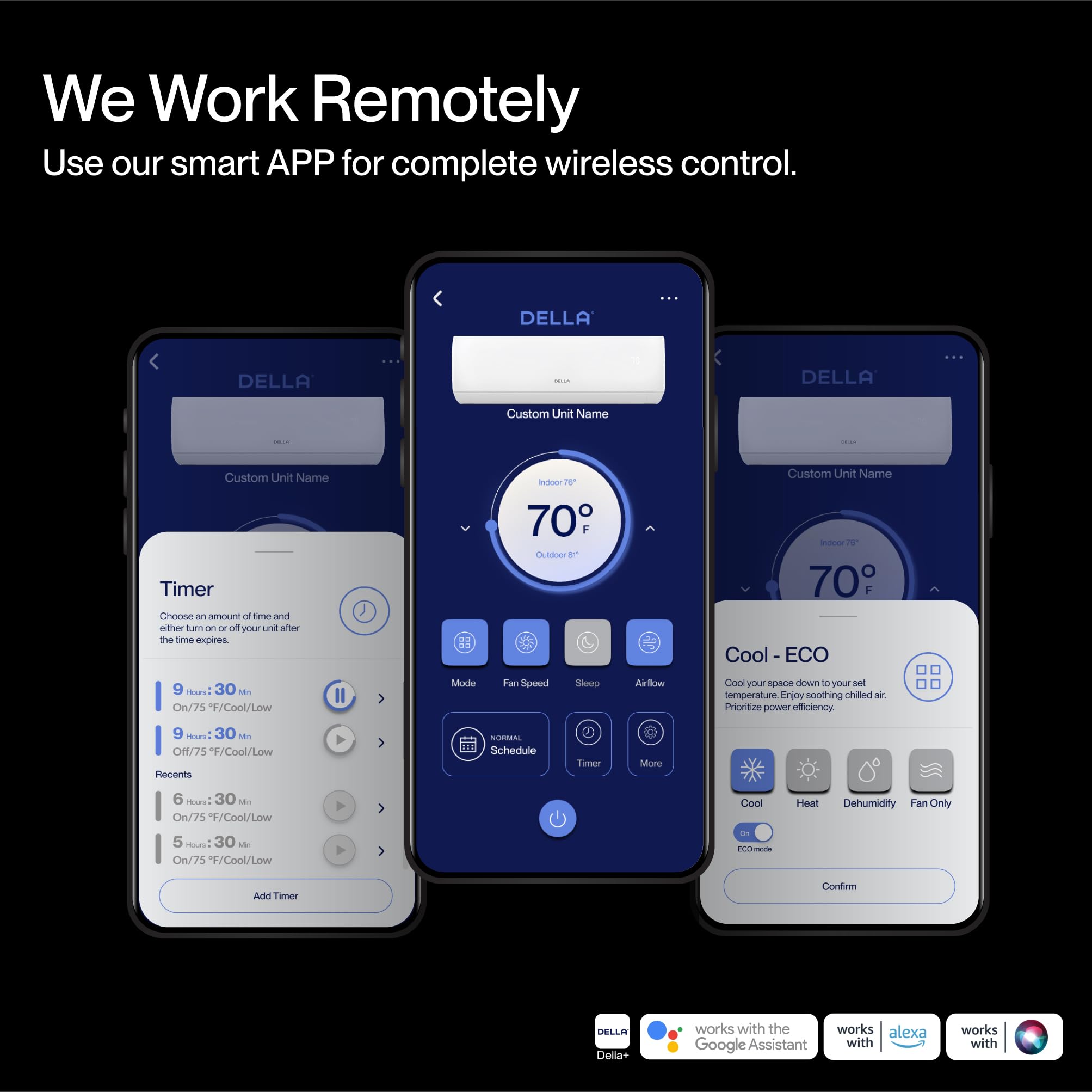 Della Motto Series 12000 Btu Wifi Enabled Mini Split 20 Seer2 Cools Up To 550 Sq.Ft, 110 120V, Works With Alexa, Air Conditioner
