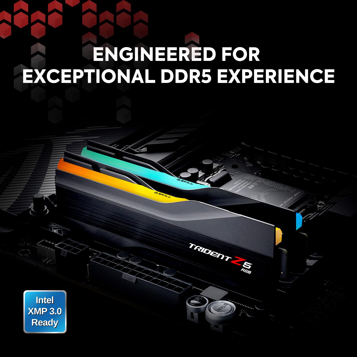 G.Skill Trident Z5 Rgb Series (Intel Xmp 3.0) Ddr5 Ram 96Gb (2X48Gb) 6800Mt/S Cl34-46-46-108 1.35V Desktop Computer Memory Udimm