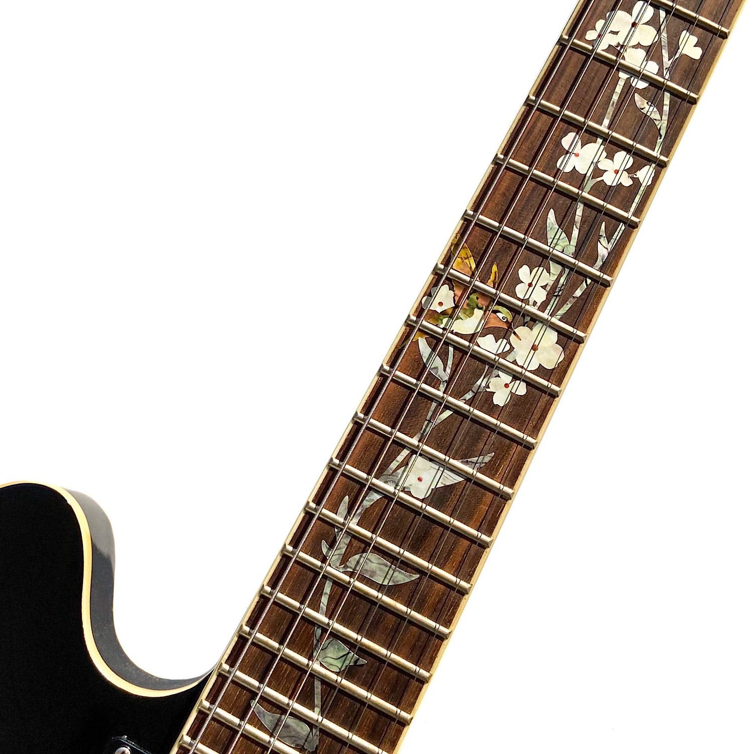 Inlay Sticker Fret Markers For Guitars - Tree Of Life W/Hummingbird