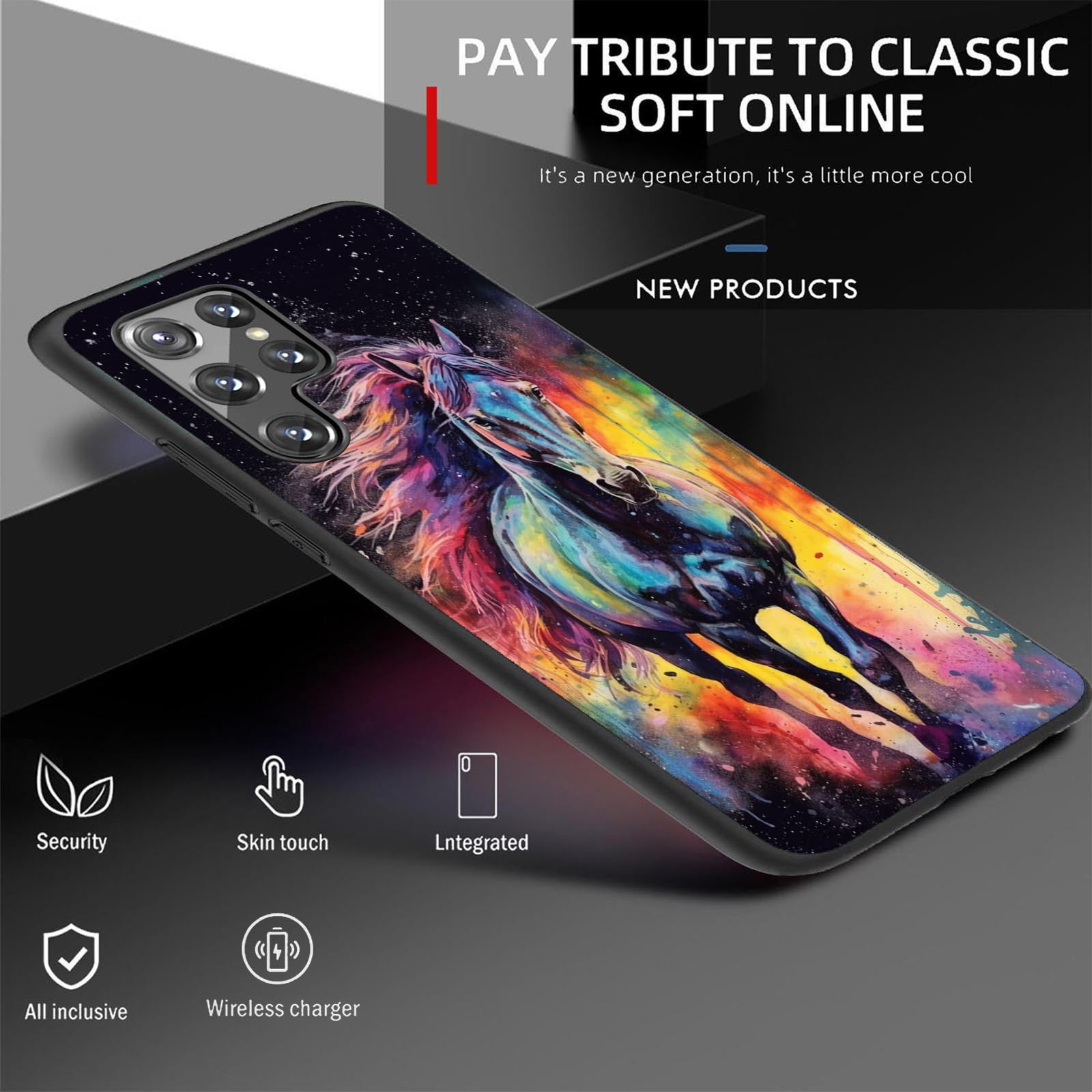 Fgdrfgrw Designed For Galaxy S25 Ultra Case,Soft Frosted Tpu Ultra Thin Cover,Shock-Absorption,Anti-Scratch Protective Case For