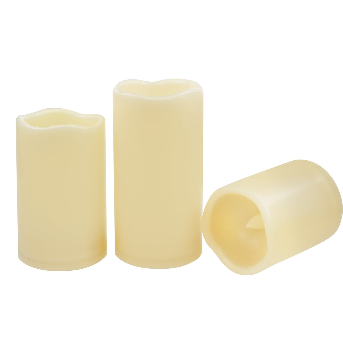 Candle Choice Waterproof Outdoor Battery Operated Flameless Candles With Timer Realistic Flickering Plastic Fake Electric Led Pi