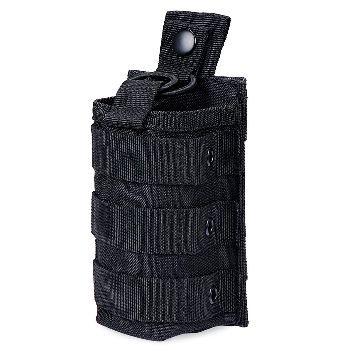 Abcgoodefg Tactical Universal Radio Holster Pouch Holder, 1000D Nylon Military Molle Radio Case For Baofeng Motorola Midland Cb Walkie Talkies (1 Pack)