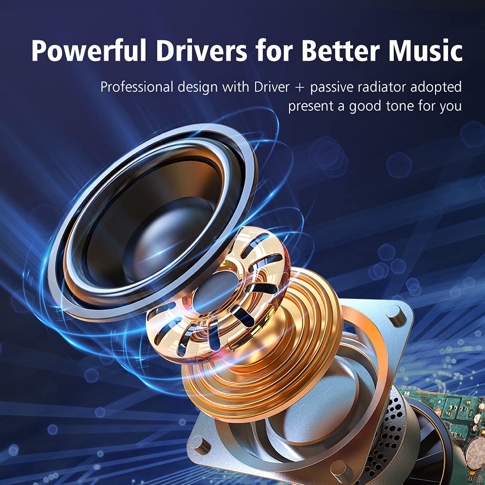 Zealot Bluetooth Speaker, Portable Speaker S32,Wireless For Outdoor,Ipx5 Waterproof, Bluetooth 5.0, Dual Pairing, Usb, Tf Card,