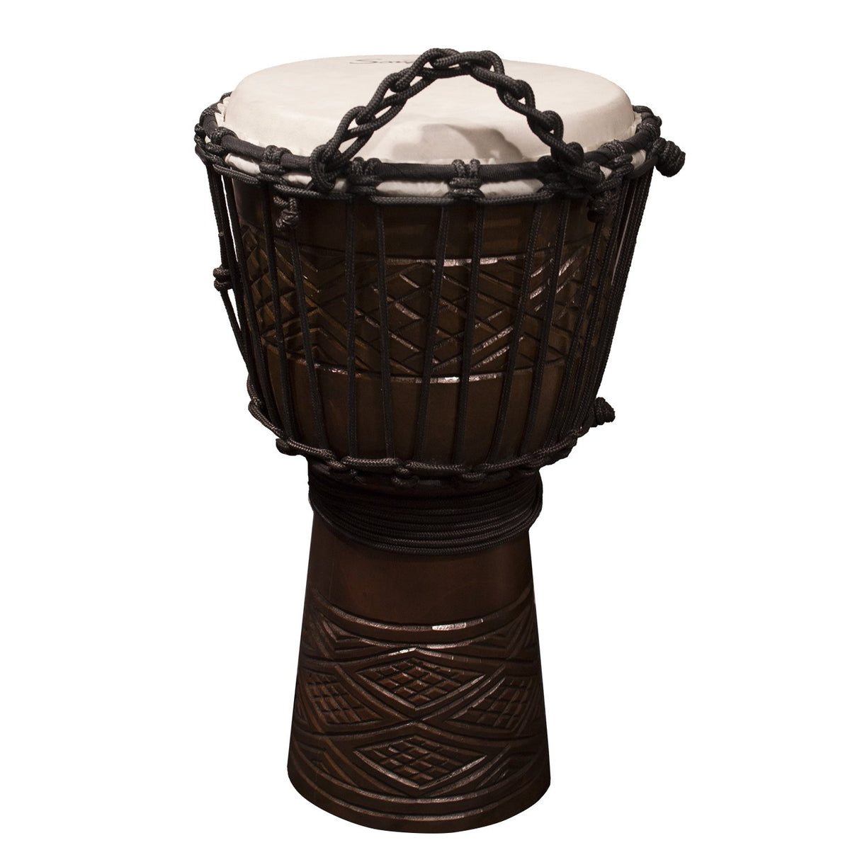 Sawtooth Tribe Series 8'' Hand Carved Congo Design Rope Djembe