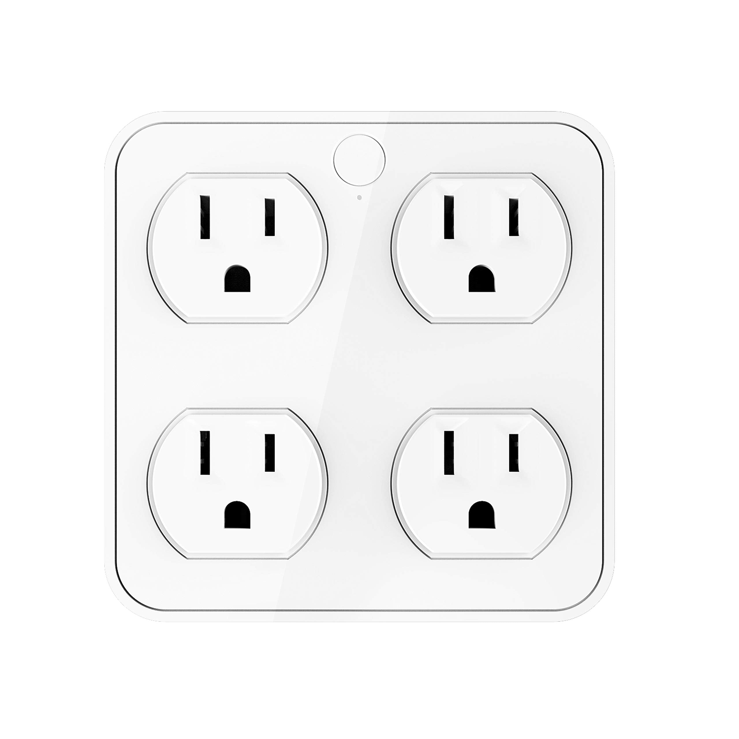 Eco4Life Wireless Wall Tap Smart Plug,Surge Protector, 4 Outlet Extender With 4 Usb Charging Ports, Compatible With Alexa Google