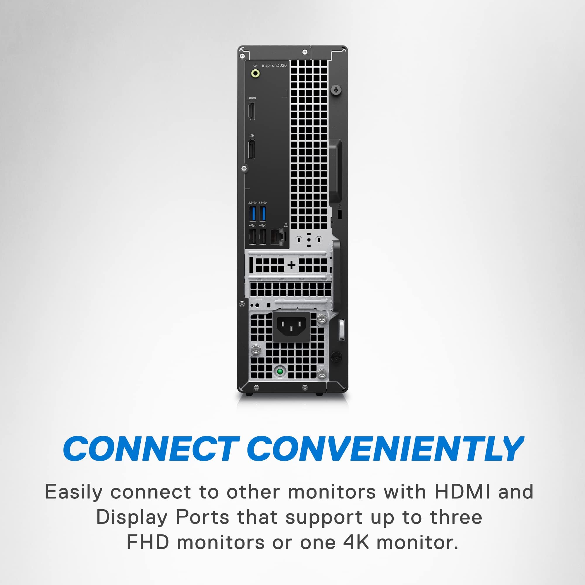 Dell Inspiron 3020S Desktop   Intel Core I5 13400 Processor, 16Gb Ddr4 Ram, 512Gb Ssd + 1Tb Hdd, Intel Uhd 730 Graphics, Windows