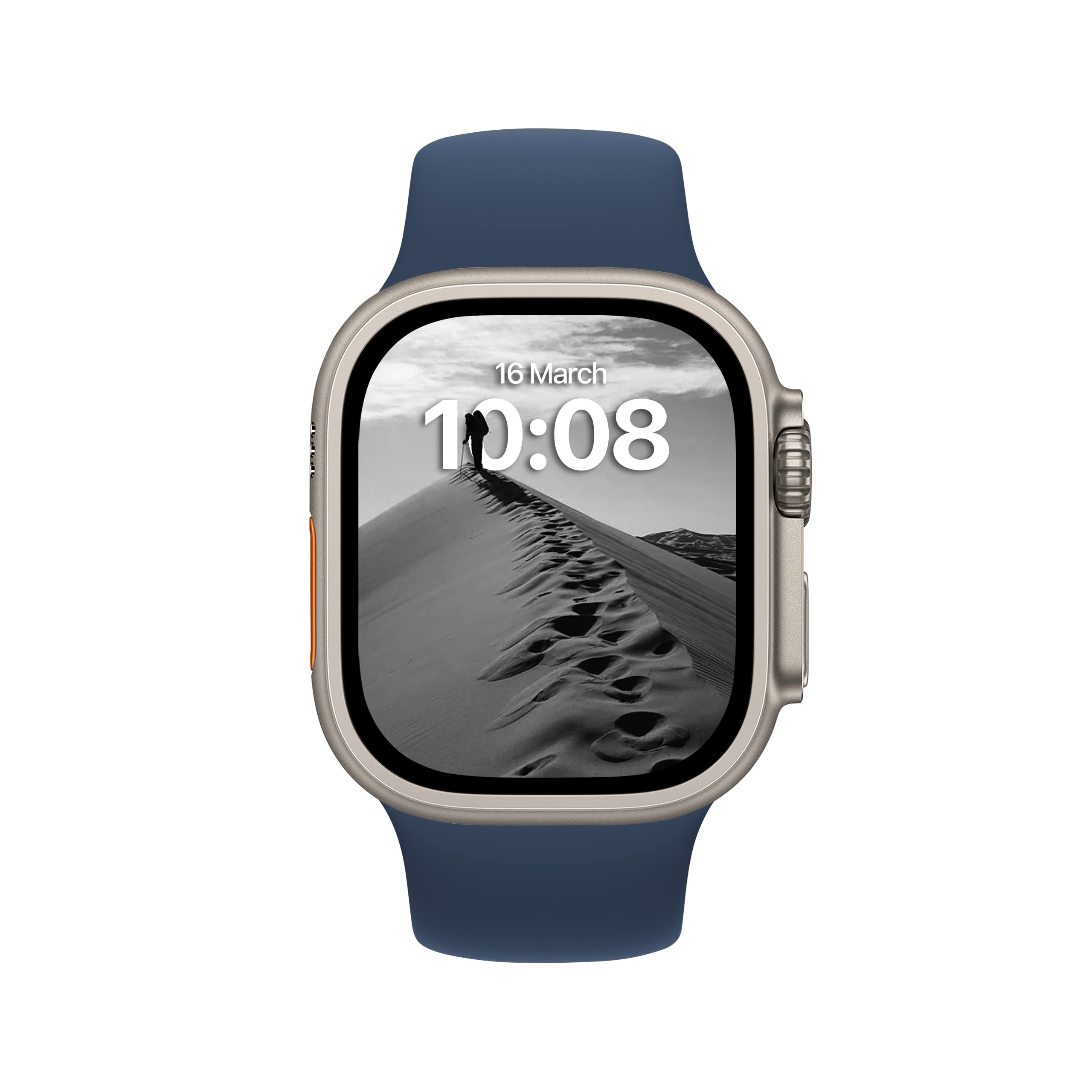 Donegani Sport Band Compatible With Apple Watch Series Ultra 8 7 6 5 4 3 2 1 Se|49Mm 45Mm 44Mm 42Mm Men Women In Color Abyss Blu