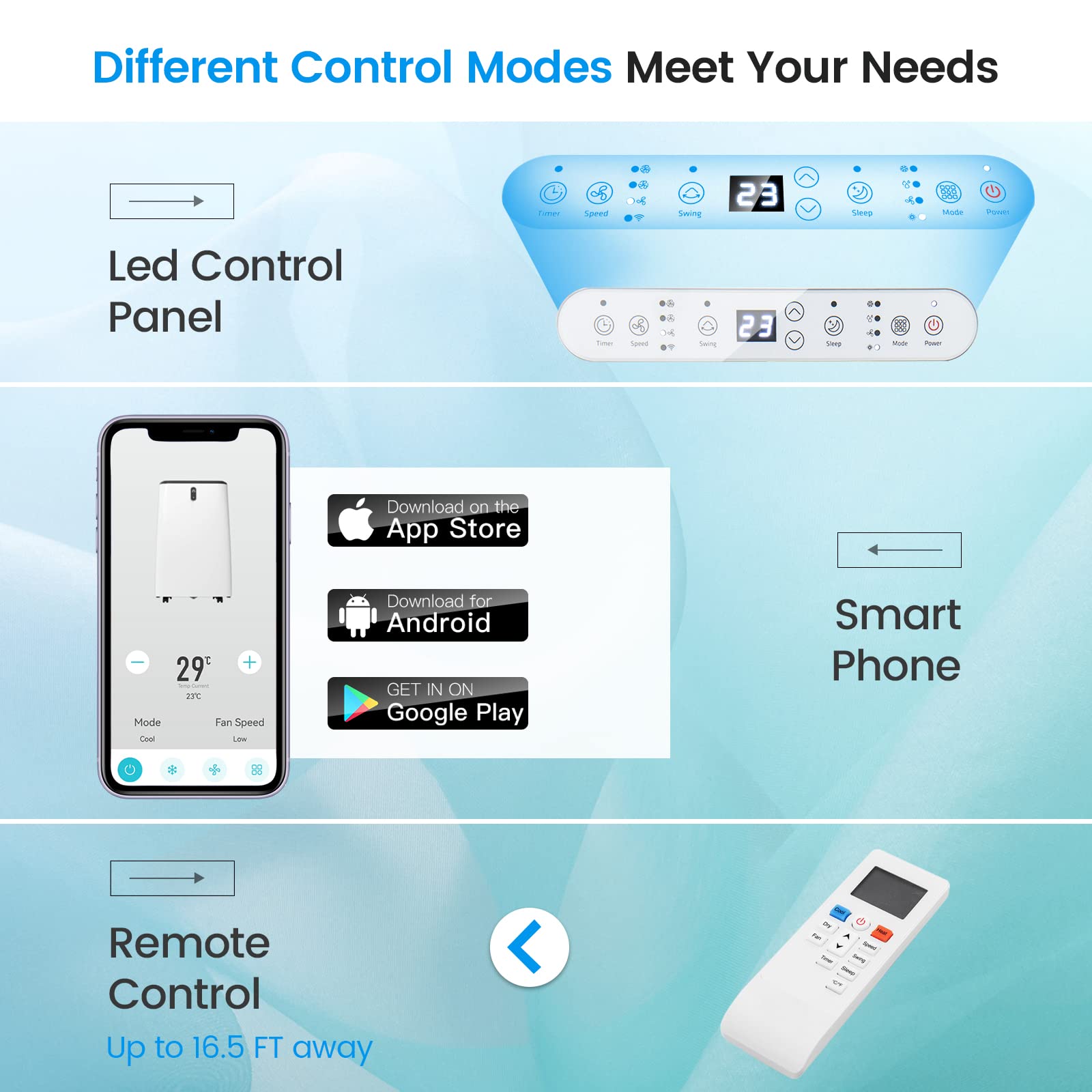 Dortala 12000 Btu Portable Air Conditioner And Heater, 4 In 1 Ac Unit With Dehumidifier, Heat, Cool, Fan, Standing Ac With Wifi