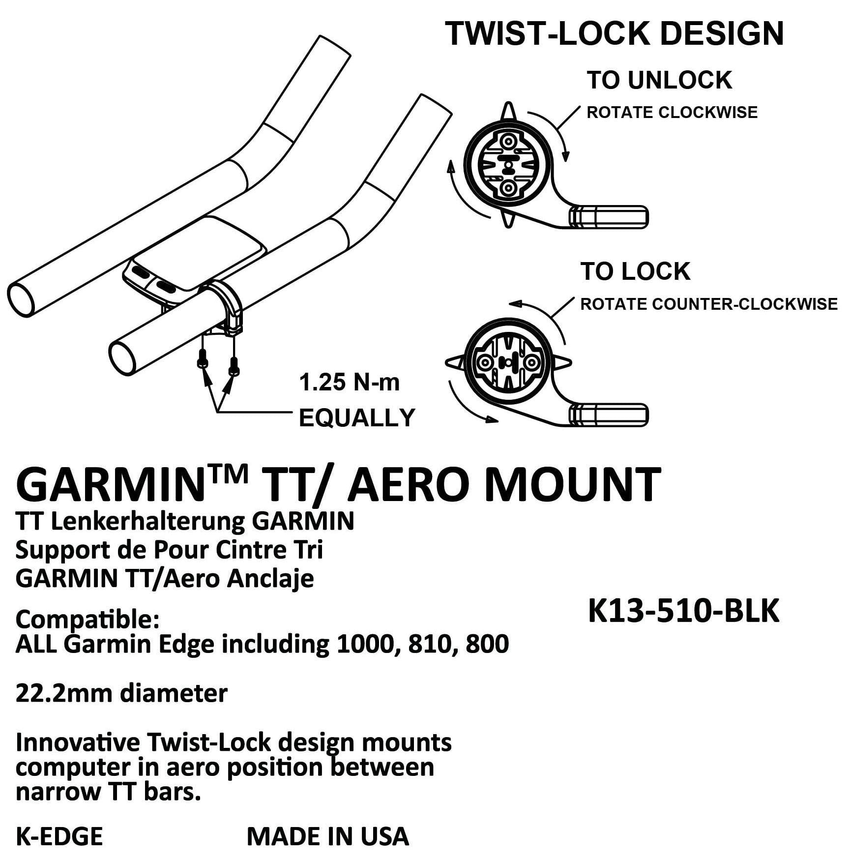 K-Edge Tt Mount For Garmin
