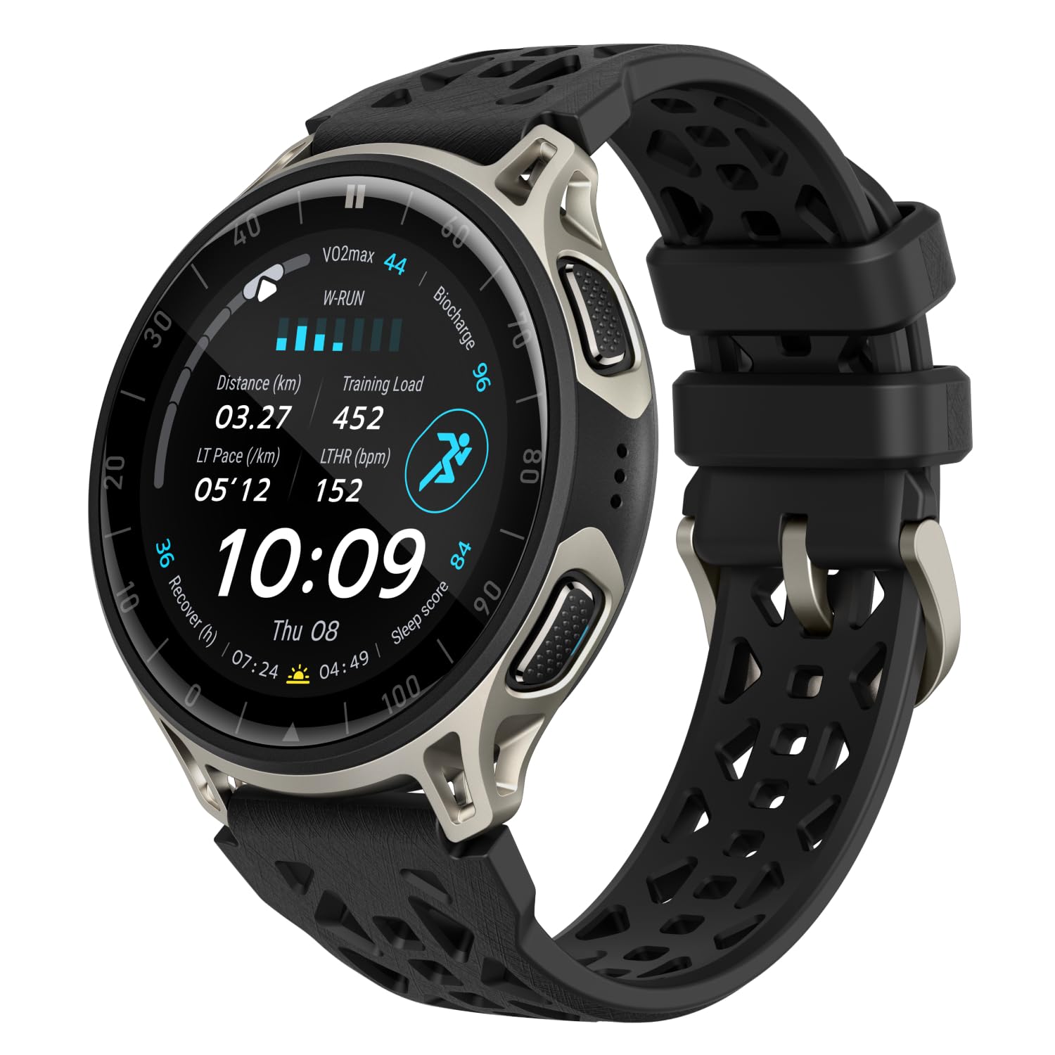 Amazfit Cheetah 2 Pro 48mm GPS Running Smartwatch, 1.32 AMOLED Display, Sapphire Glass, Ti Case, 32GB Storage, 20 Days of Batter