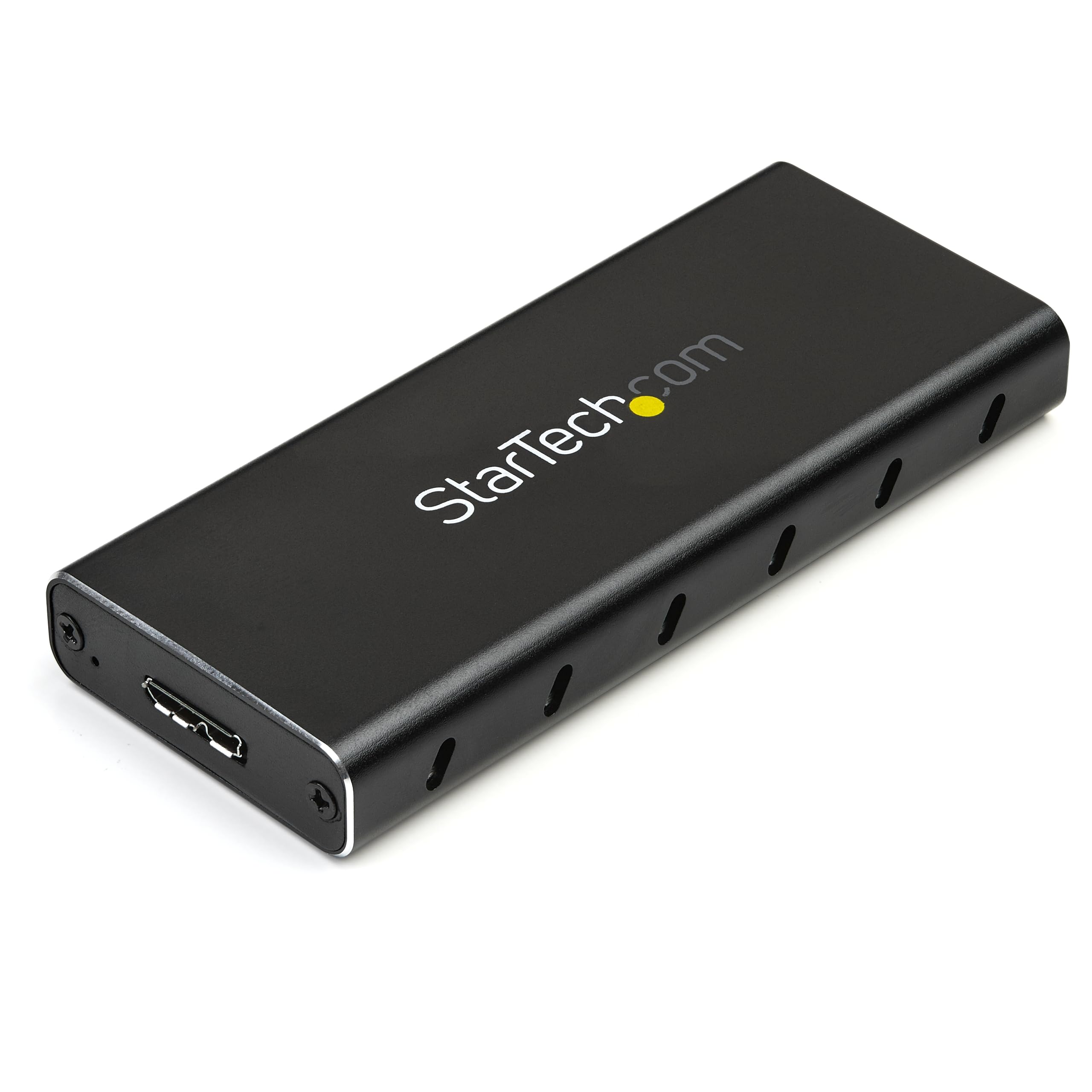 StarTech.com M.2 SSD Enclosure for M.2 SATA SSDs - USB 3.1 (10Gbps) with USB-C Cable - External Enclosure for USB-C Host - Alumi