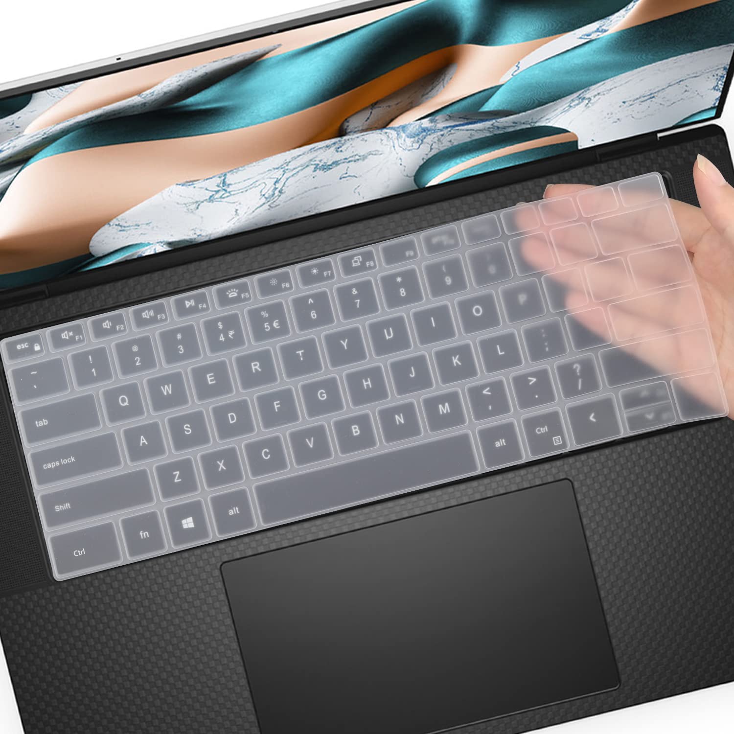 Keyboard Cover For 2024 2023 2022 Dell Xps 15 9500 9510 9520 9530 15.6 Inch & Xps 17 9720 9700 9710 9730 17 Inch & Dell Precisio