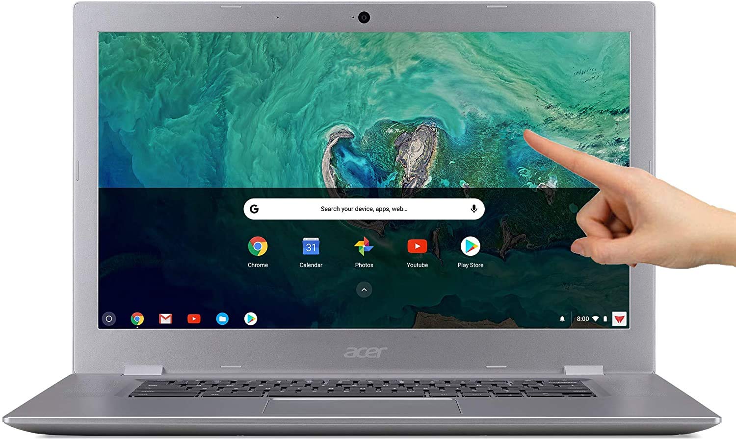 Acer Chromebook 15.6 IPS Full HD Intel Celeron N3350 1.10 GHz 4GB LPDDR4 32GB Flash Memory HDR Webcam Chrome OS