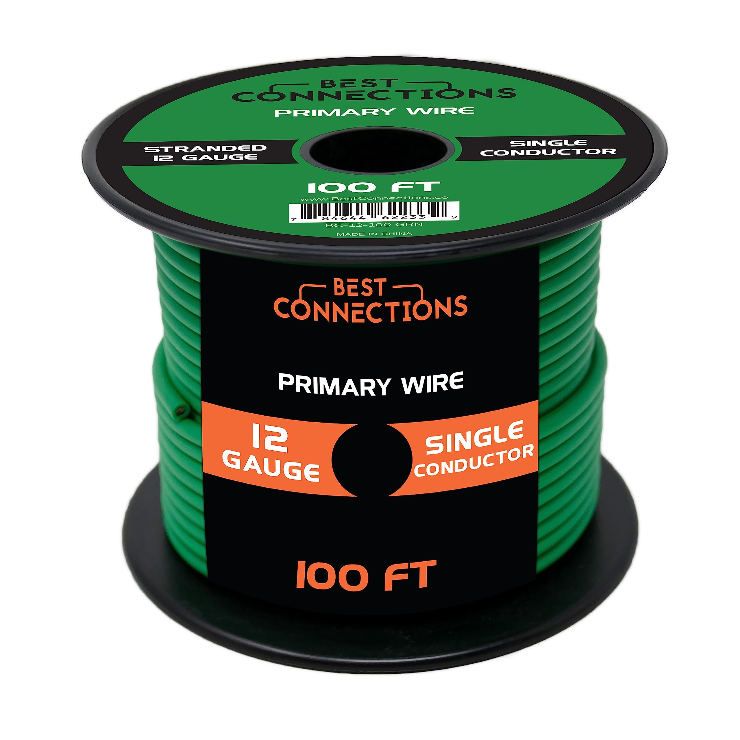 Best Connections Automotive Primary Wire   100Ft (Various Color Options) | Ideal For Trailer, Speaker, And Lighting Circuits | D