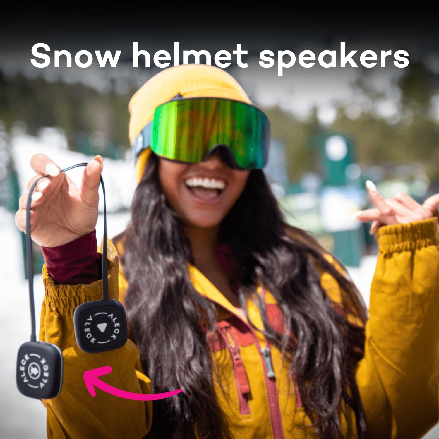 Aleck Nunchucks Wireless Bluetooth Helmet Speakers   Drop In Headphones Compatible With All Audio Ready Ski/Snowboard Helmets. G