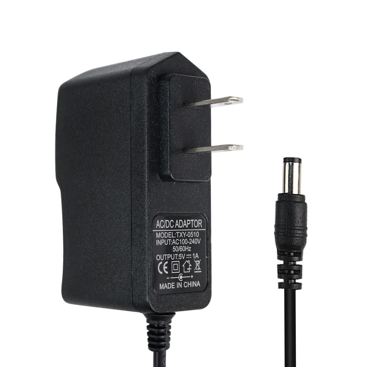 Power Supply 5V 1A, Ac 100 240V To Dc, Yetaida Max 5W Universal Wall Plug Power Adapter 5.5 * 2.5Mm Dc Jack (Dc 5V 1A 5W)
