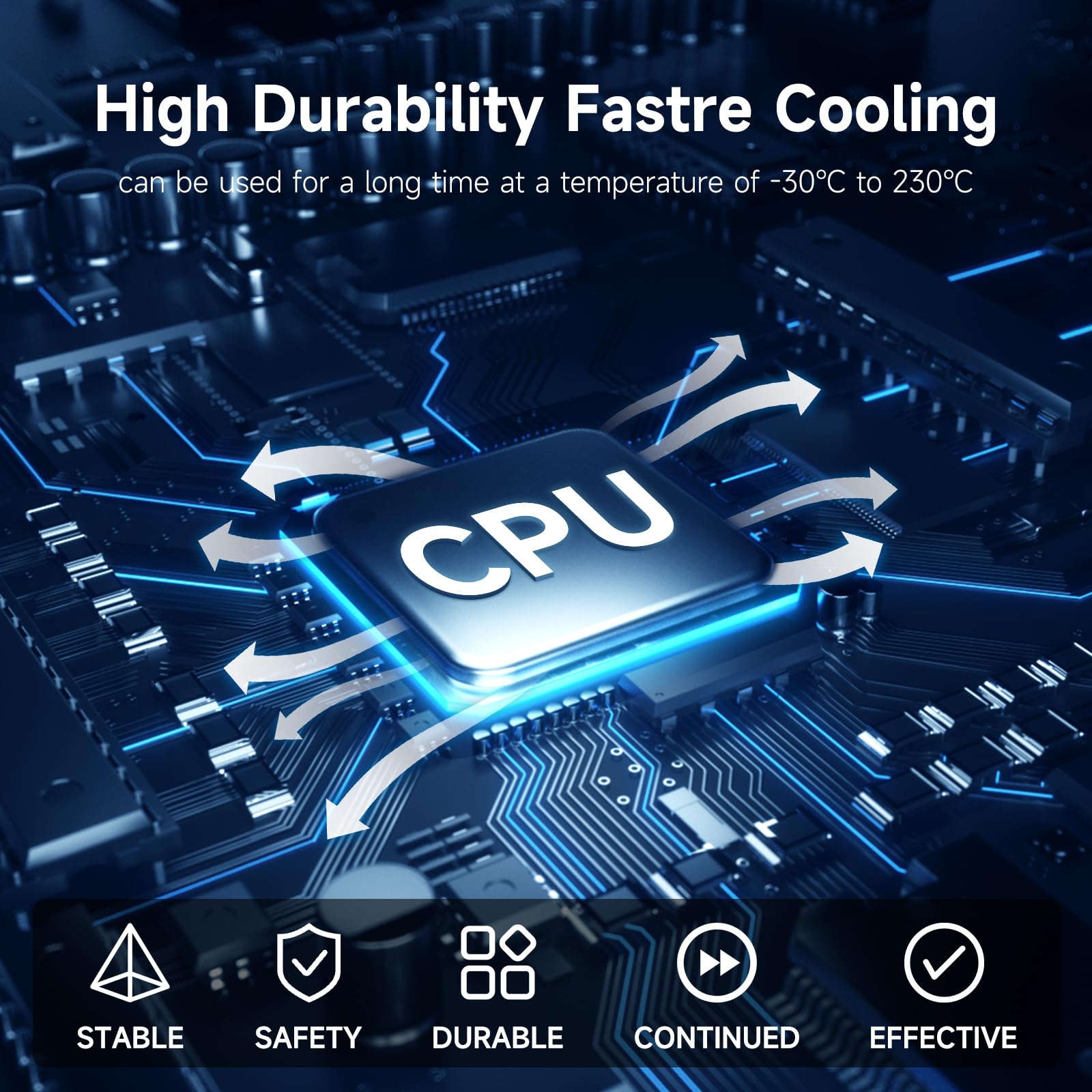 0.7Oz / 20G Hy710 3.17 W/Mk Thermal Paste Tube Kit, High Performance Thermal Compound Paste Silver Silicone Grease Heatsink For