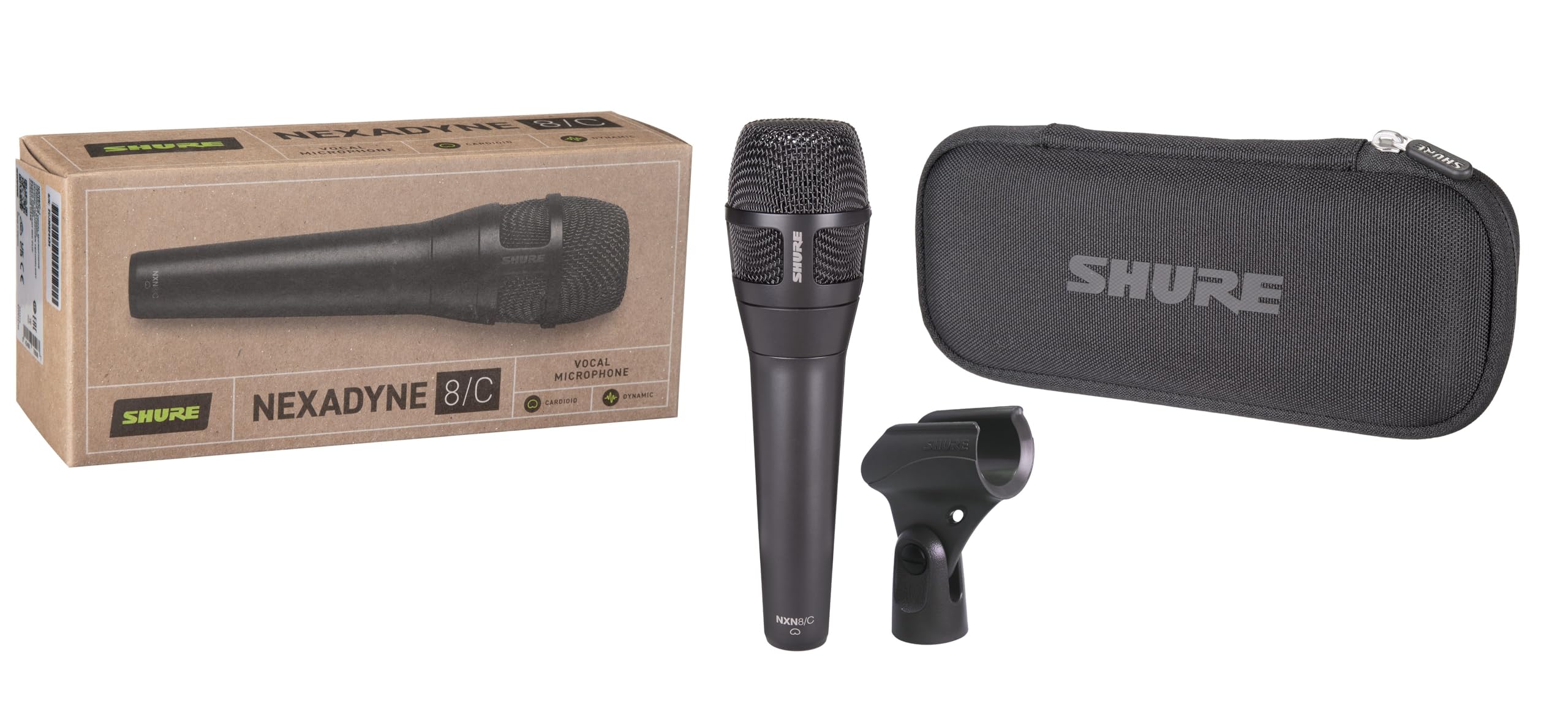 Shure Nexadyne 8/C - Professional Cardioid Dynamic Vocal Microphone With Dual-Engine Technology, Exceptional Signal Clarity, Rel