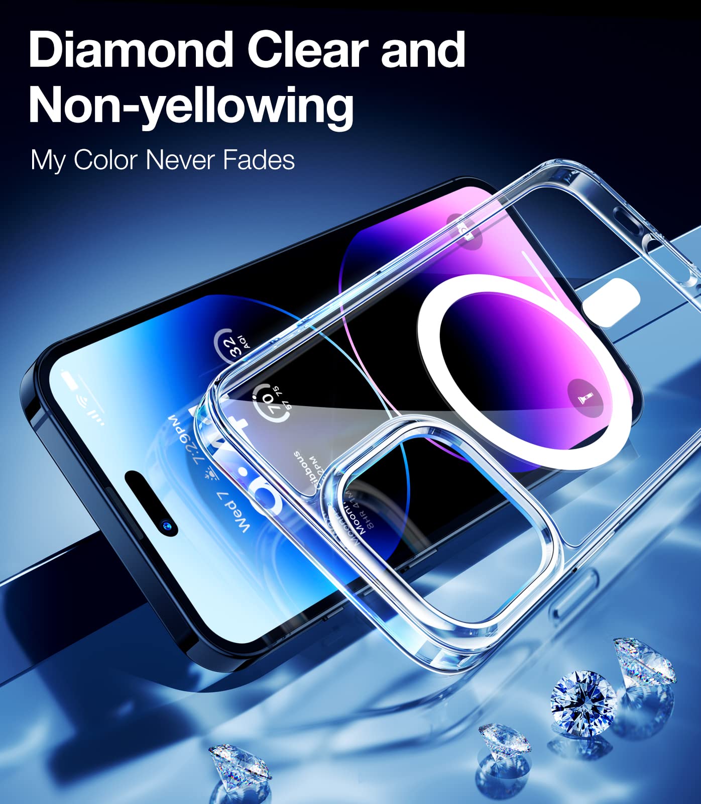 Torras Magnetic Case [ Never Yellow][Military Grade Drop Tested] [Compatible With Magsafe] Protective Slim Case Designed For Iph