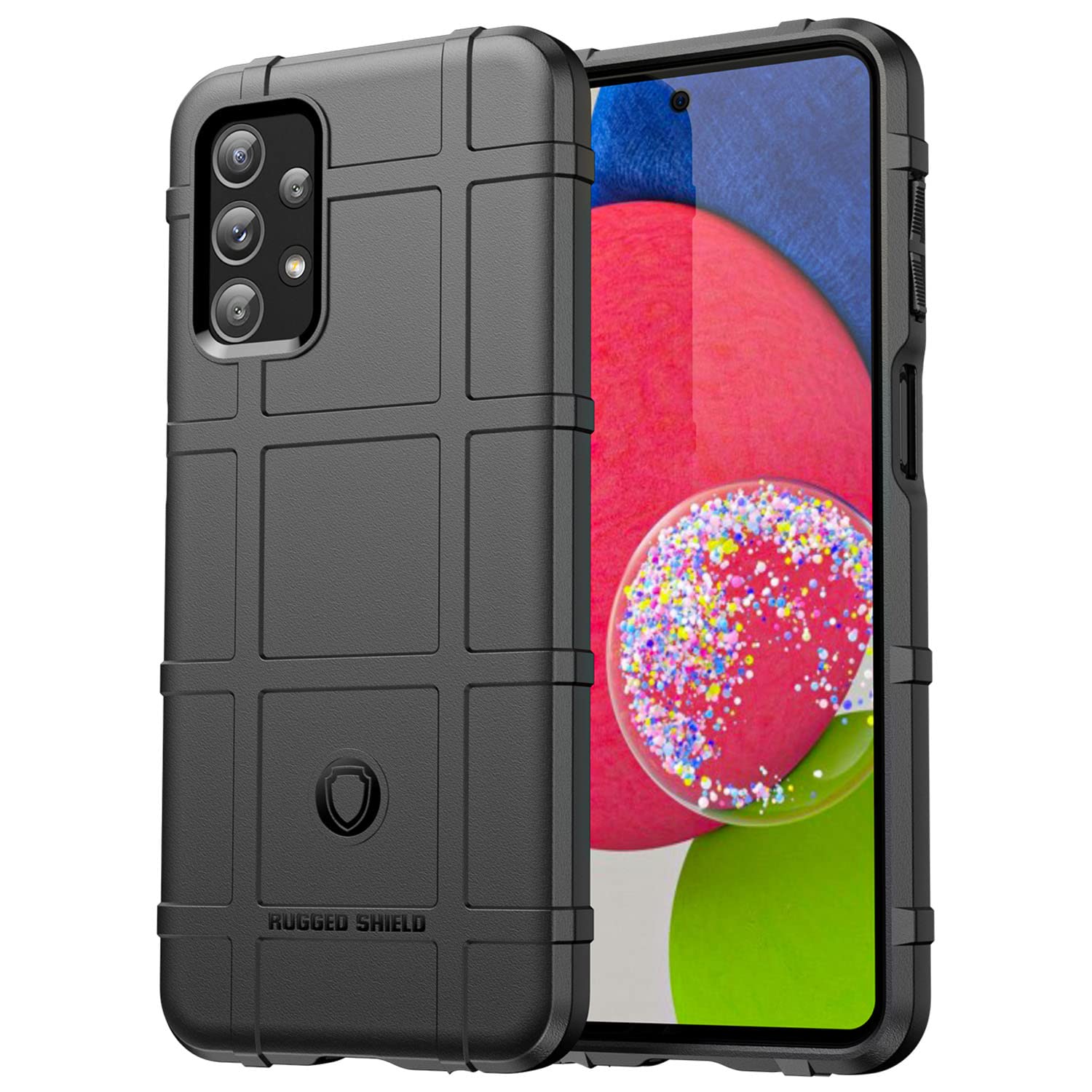Ego Tactical Rugged Shield Brand Solid Color Tpu Phone Case For Samsung Galaxy A23(5G)   Black