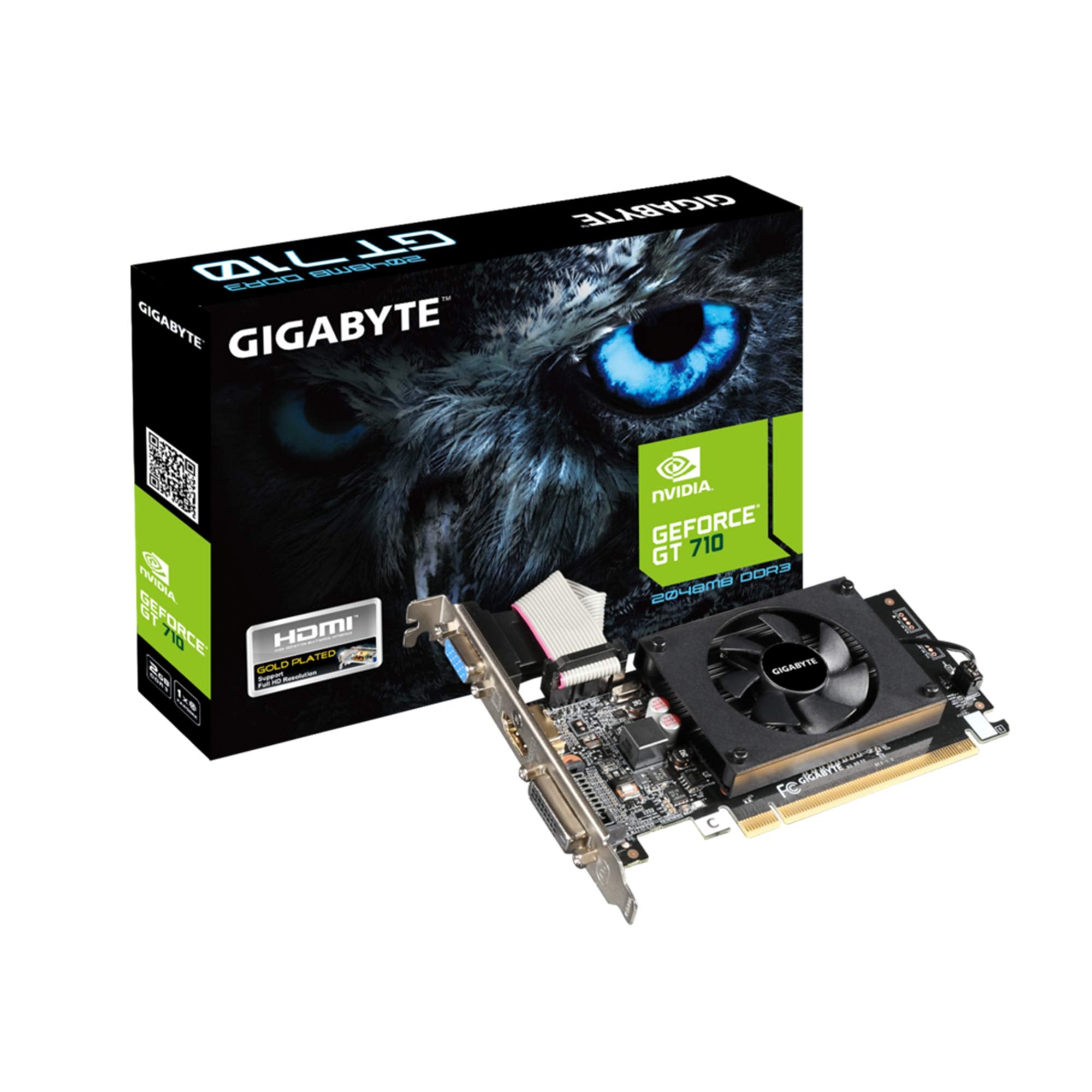 Gigabyte Geforce Gt 710 2Gb Low Profile Graphic Card (Gv N710D3 2Gl Rev2.0) (Pack Of 30)